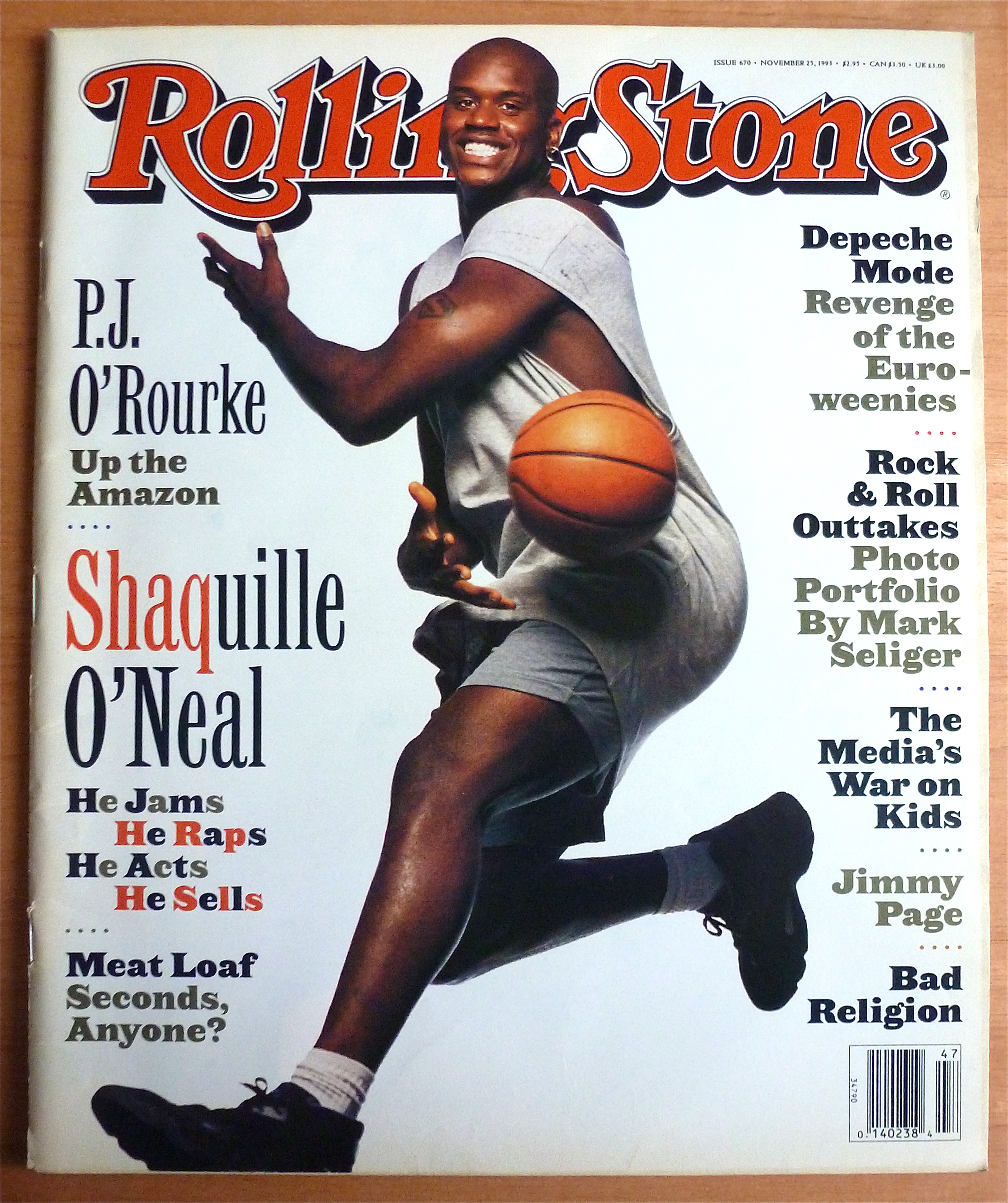 Rolling Stone Magazine November 25, 1993 Shaquille