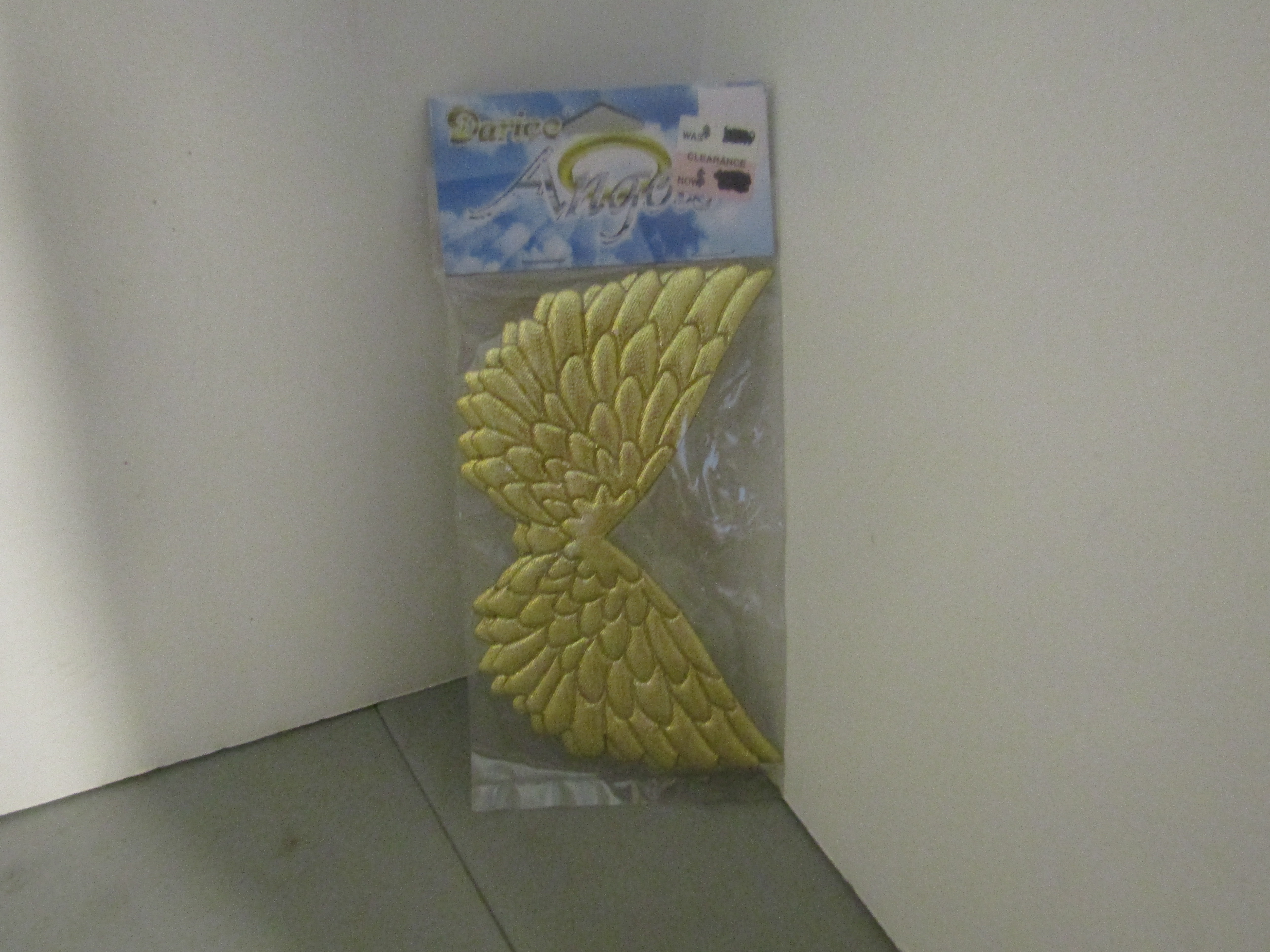 Vintage Craft Supplies 3.75", Gold Angel Wings