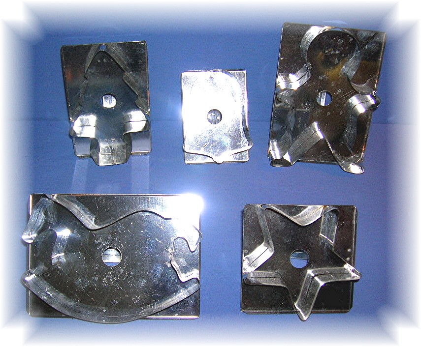 Flatback Tin Cookie Biscuit Cutter Set Of 5