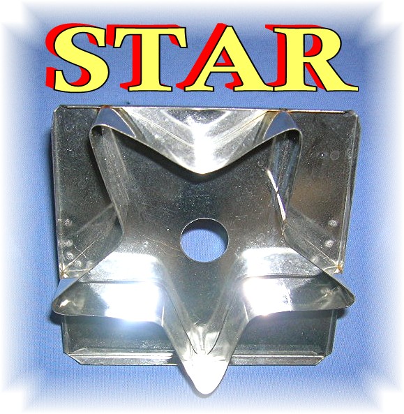 Flatback Tin  Cookie Biscuit  Cutter Set Of 5
