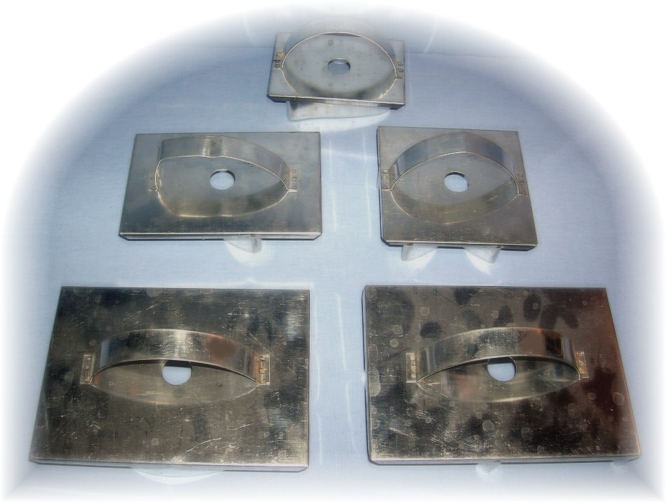 Flatback Tin  Cookie Biscuit  Cutter Set Of 5