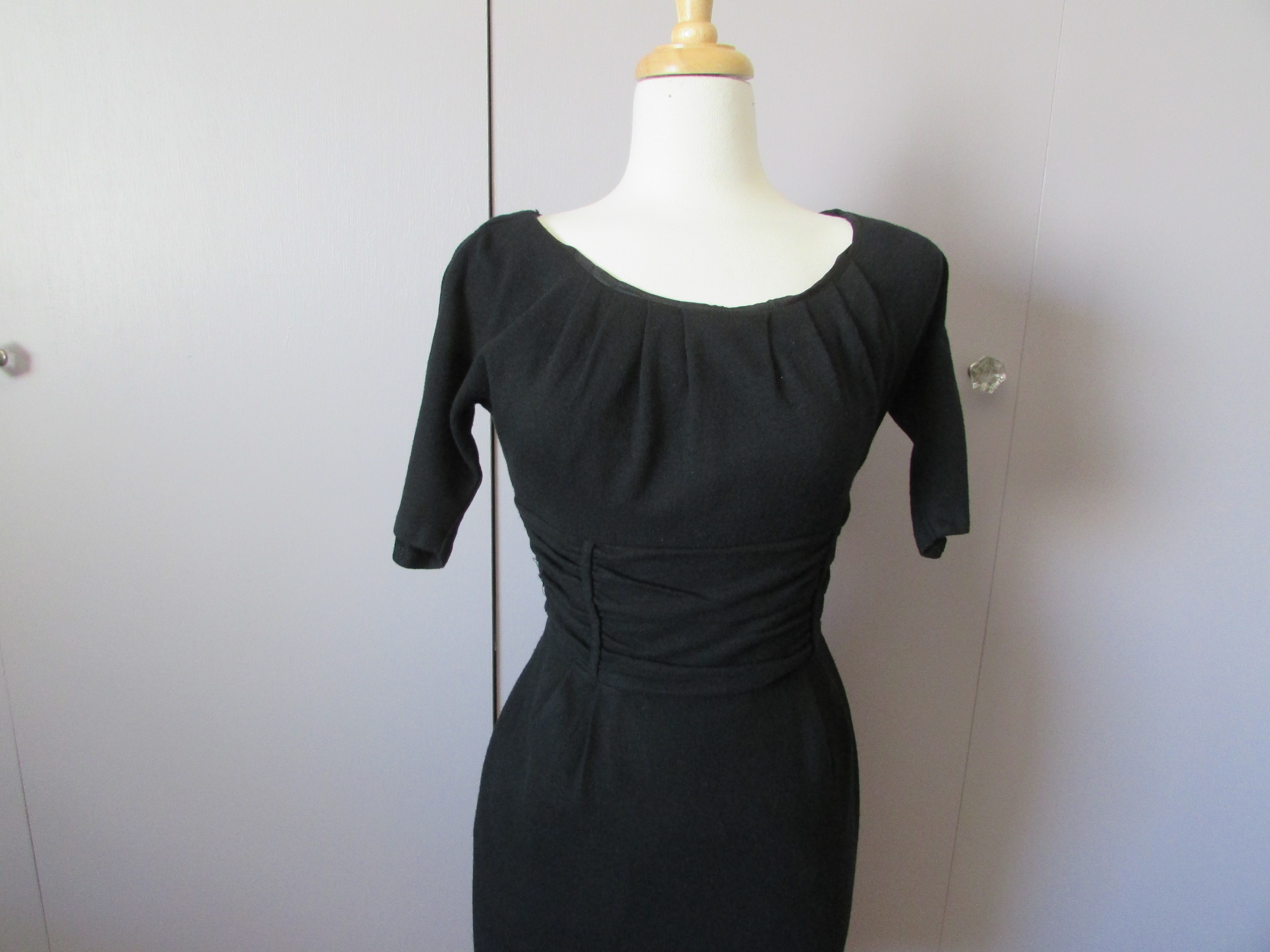 Nina Ricci Original Wool Black Dress