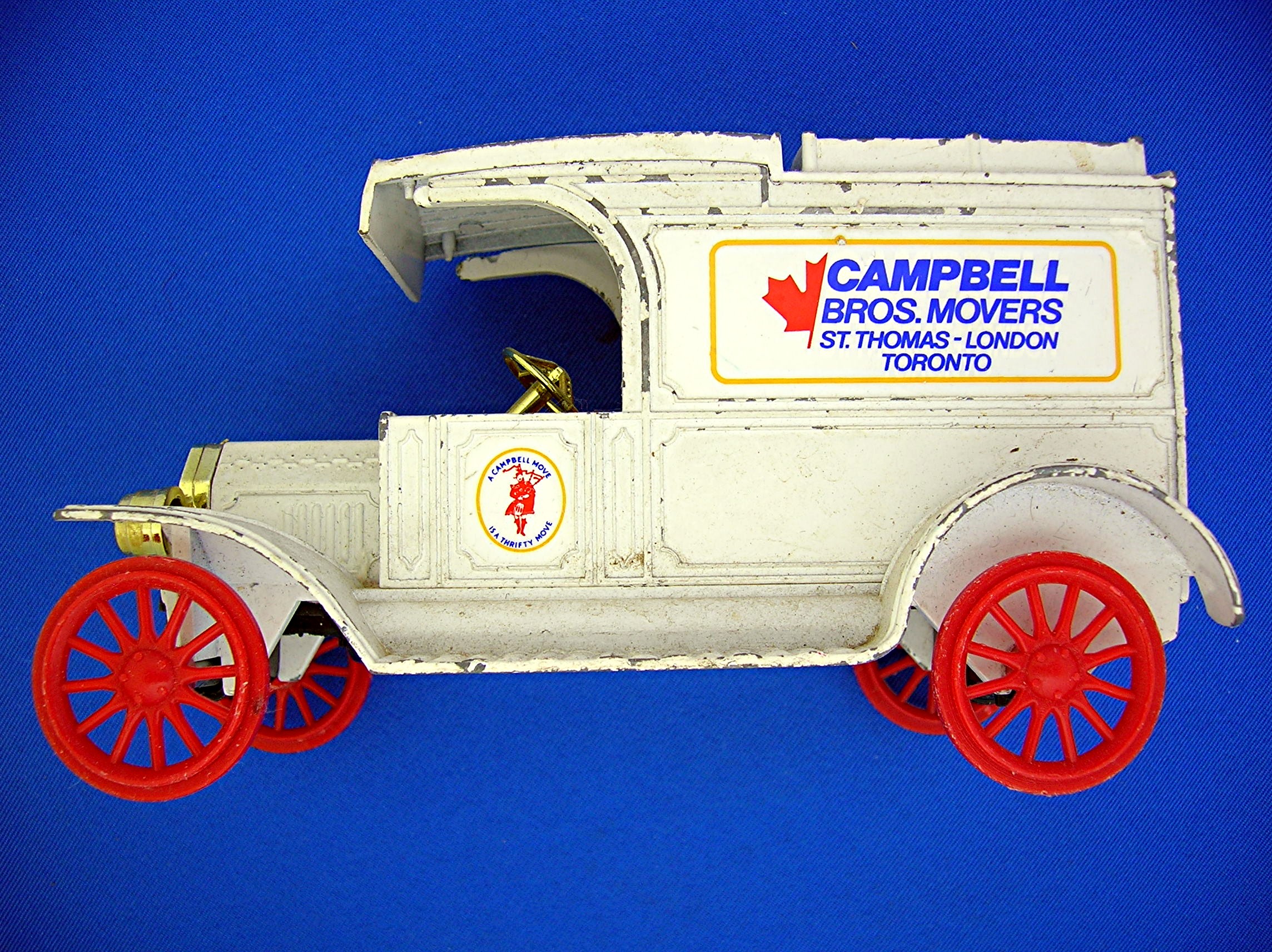 BANK - ERTL Metal Replica 1913 Model T Van Bank