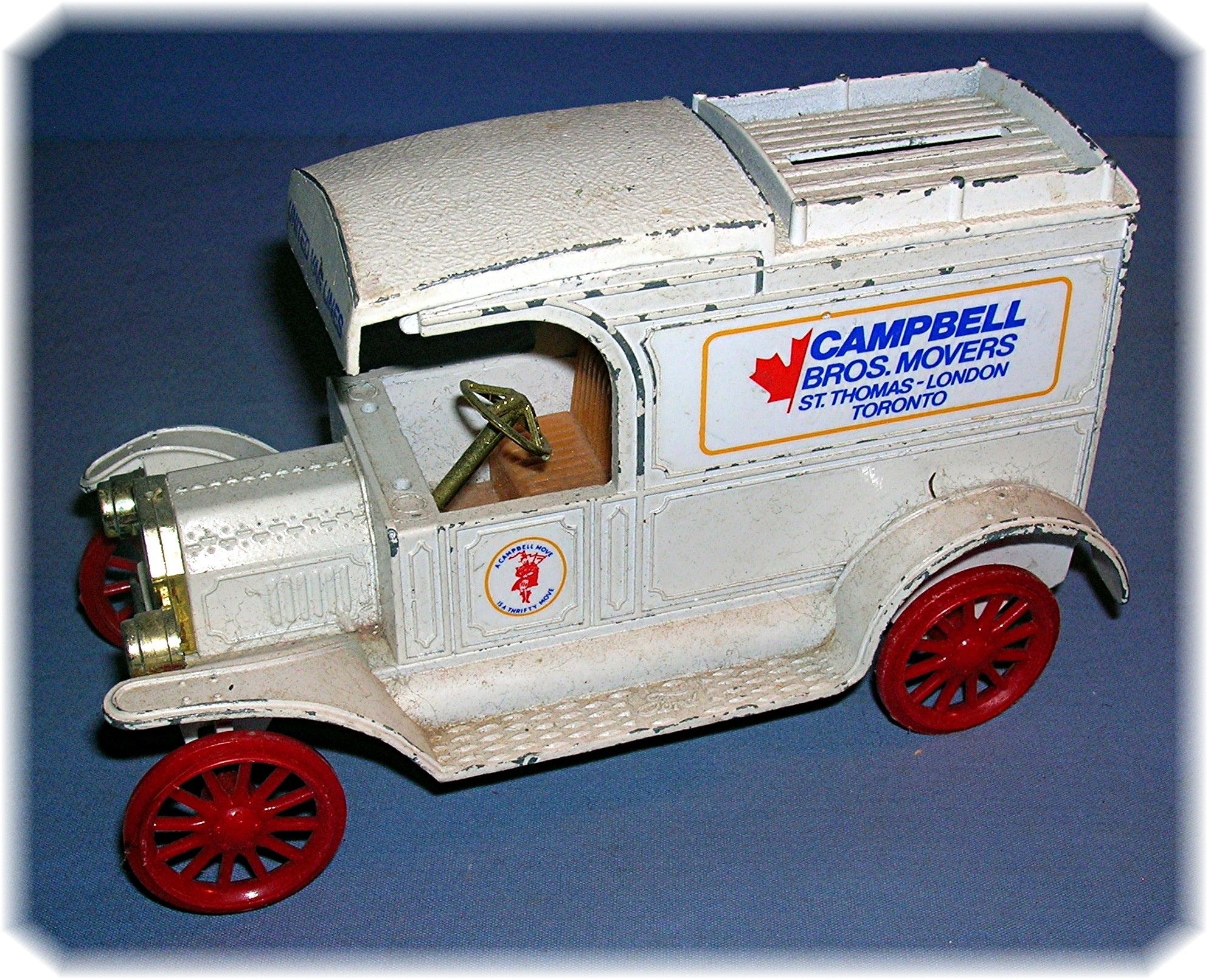 BANK - ERTL Metal Replica 1913 Model T Van Bank