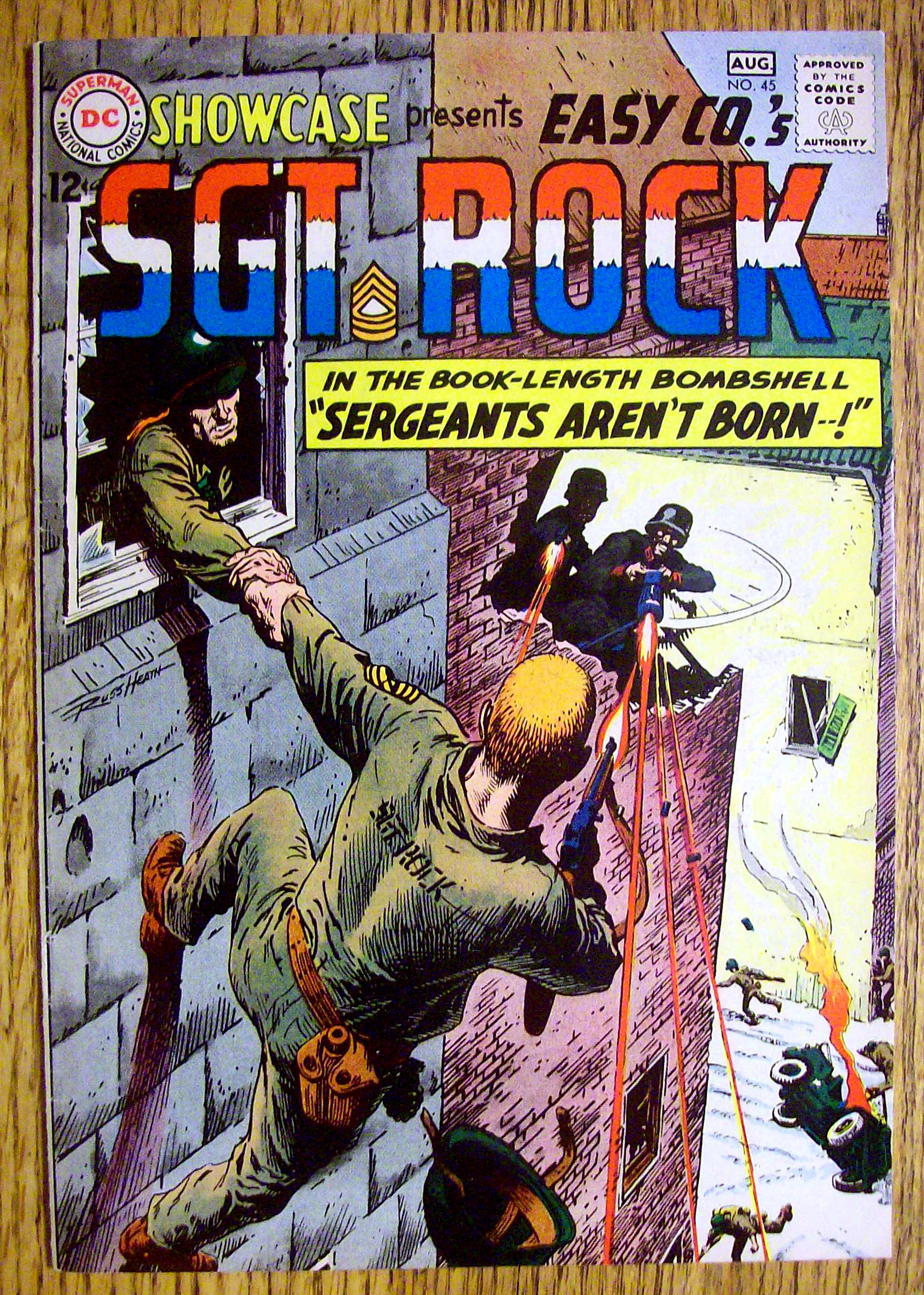 Sgt Rock Comic Cover-August 1963-Sergeants Aren't Born