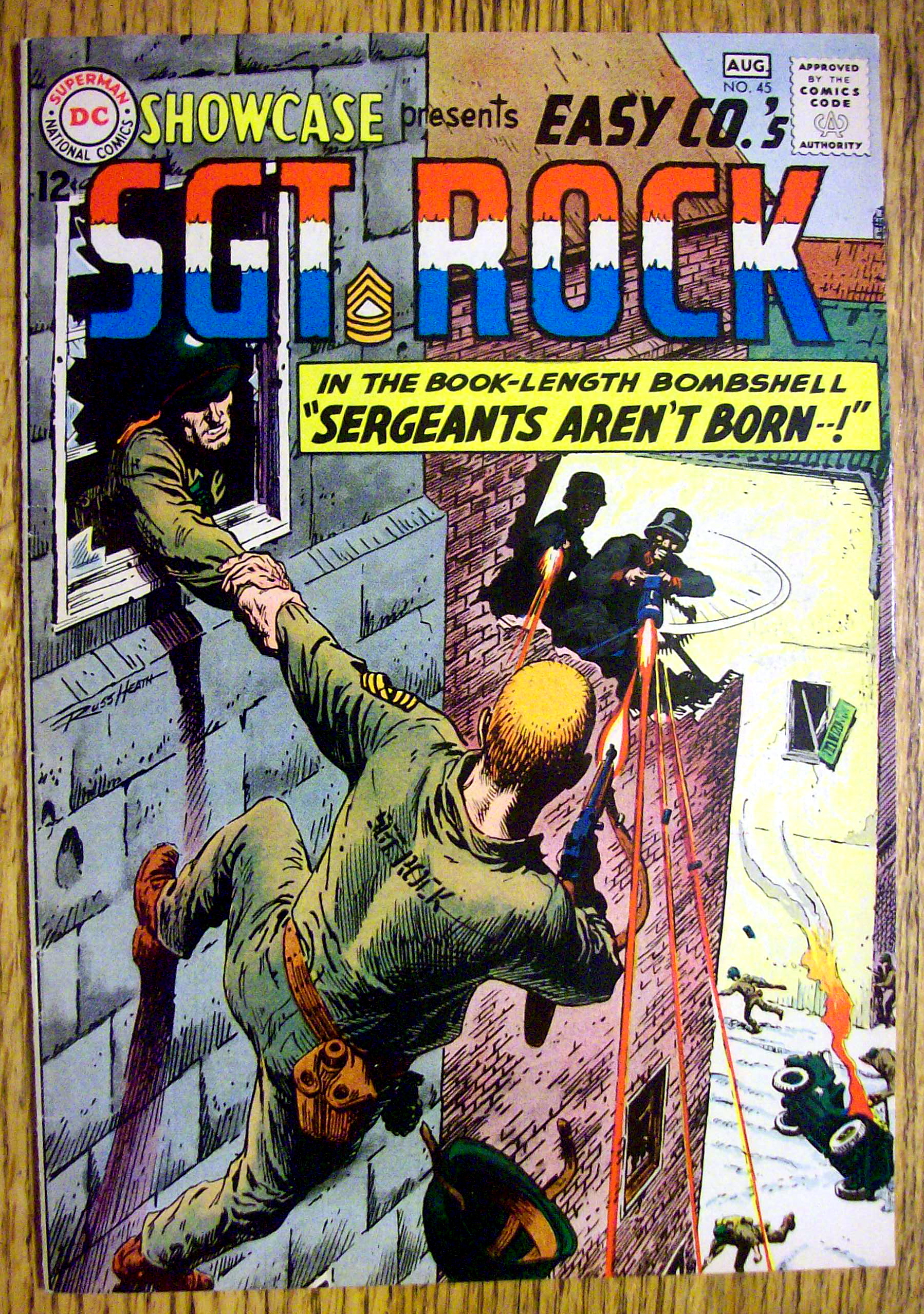 Sgt Rock Comic Cover-August 1963-Sergeants Aren't Born