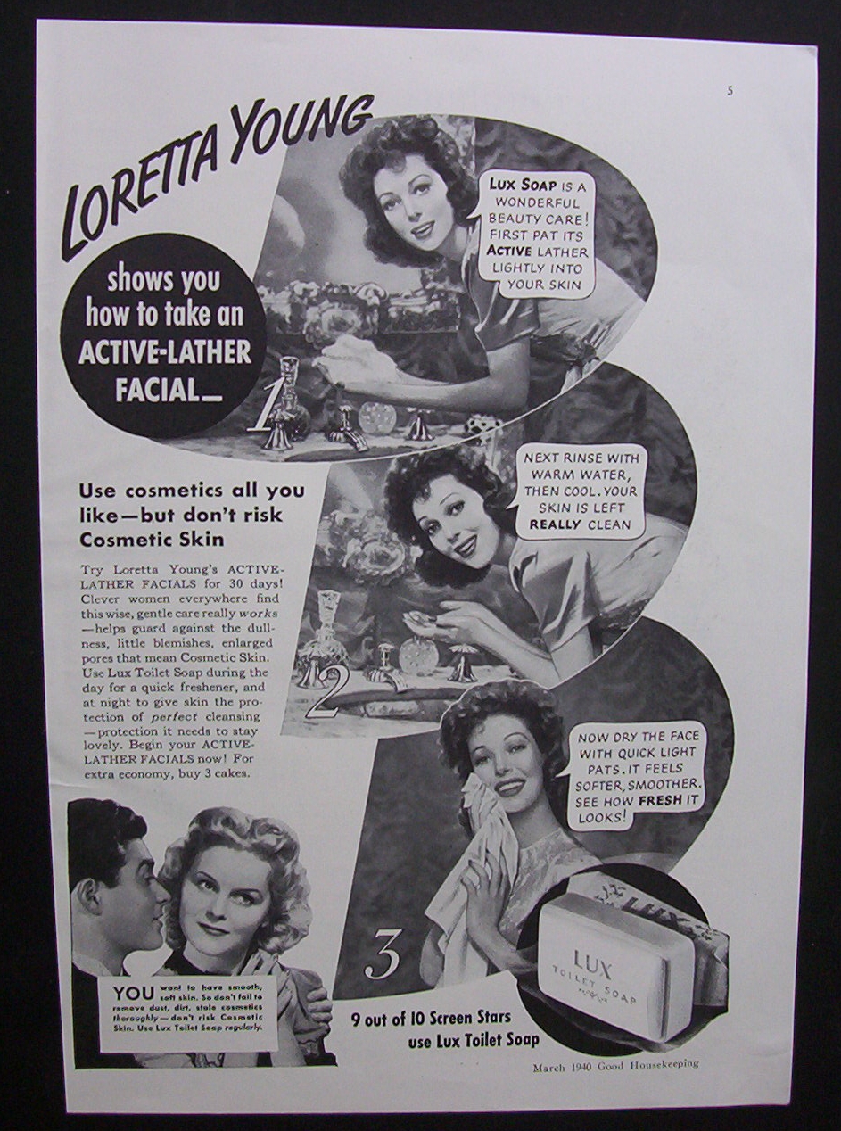 1940 Lux Soap With Loretta Young