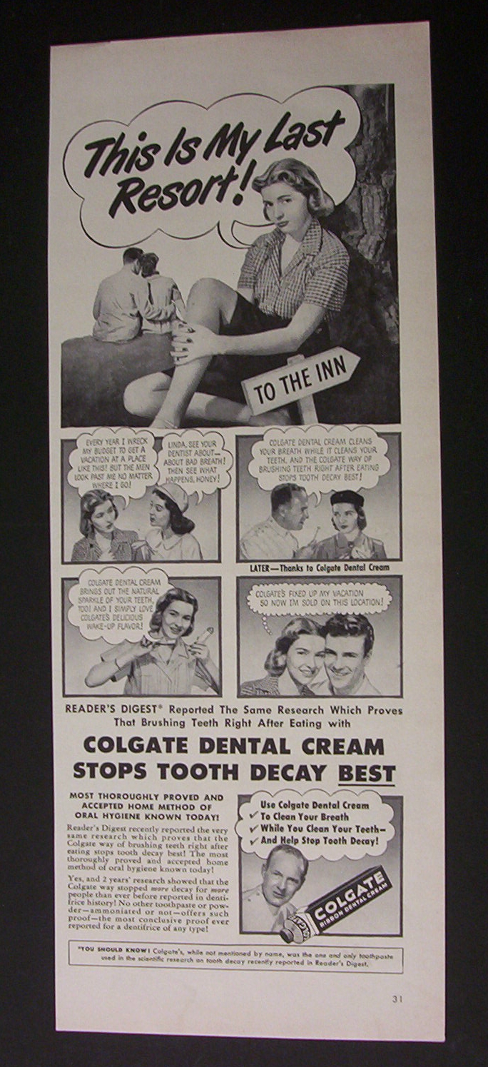 1951 Colgate Dental Cream