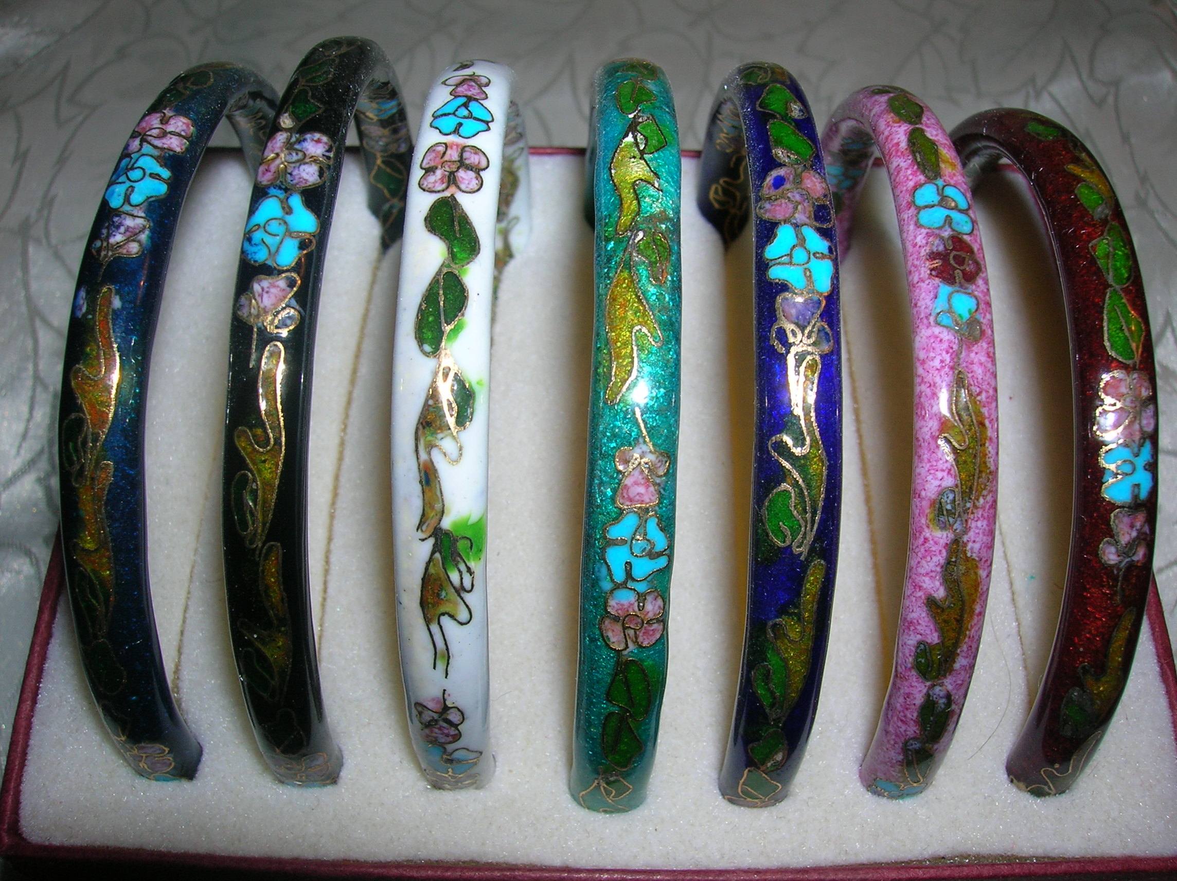 Bracelets 7 Cloisinee  Bangles Boxed