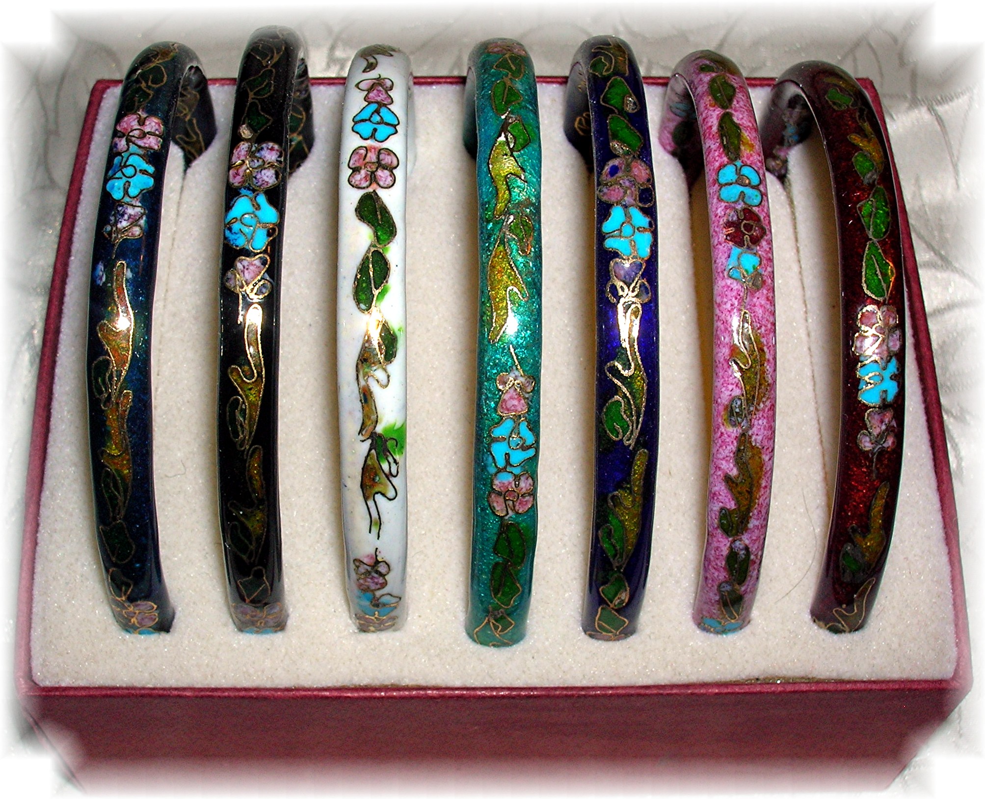 Bracelets 7 Cloisinee  Bangles Boxed