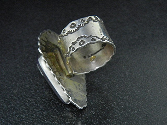 David Troutman Opal Sugulite Sterling Silver Ring