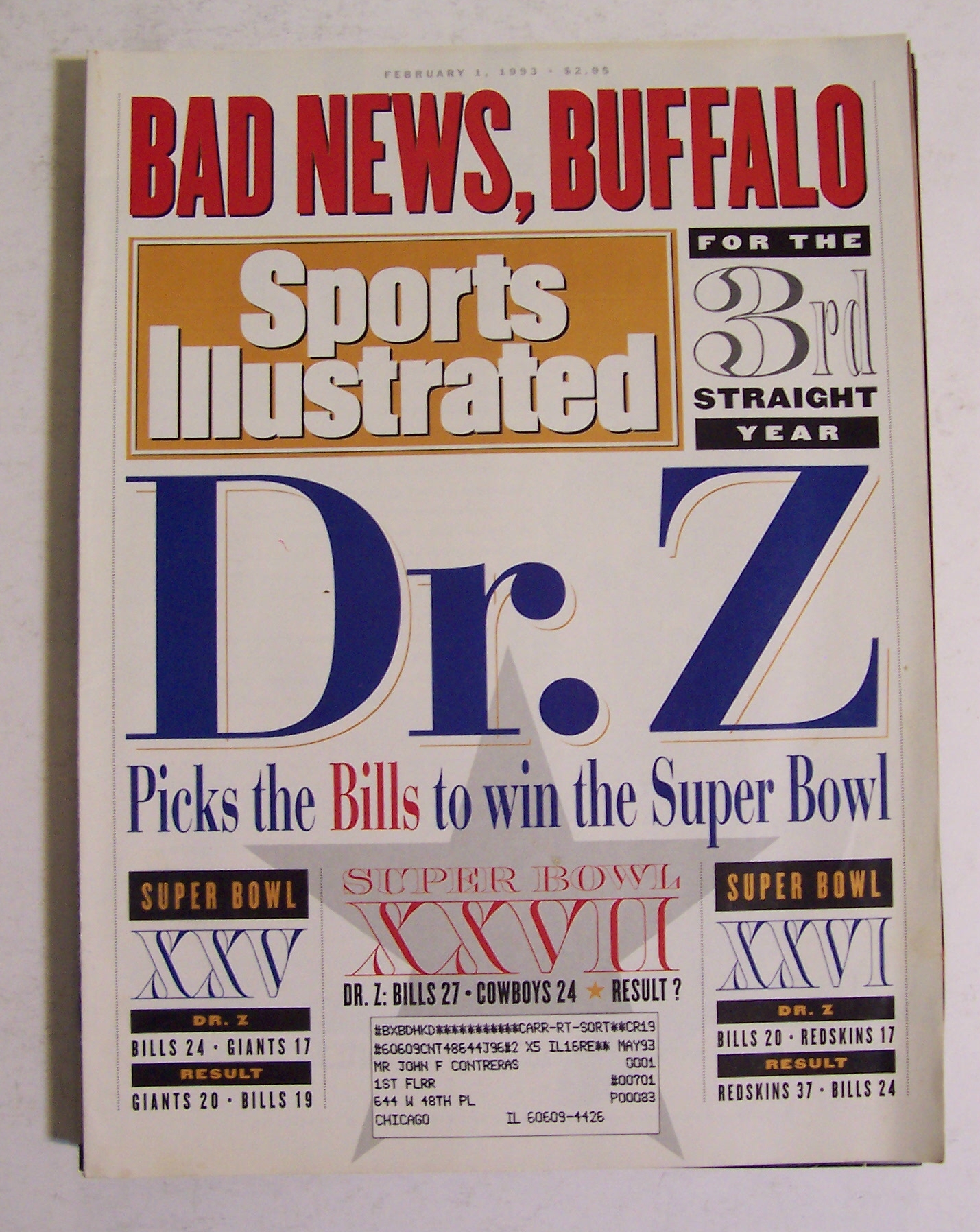 Sports Illustrated Magazine - February 1, 1993