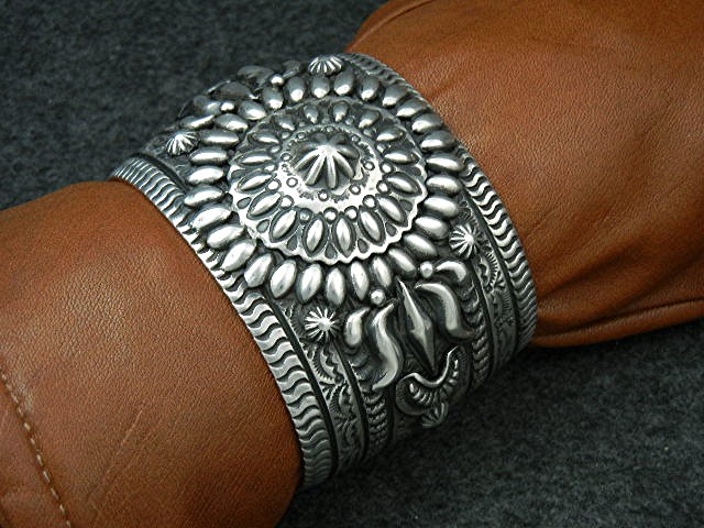 Darryl Becenti RIP Sterling Silver Bracelet 135 Grams