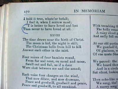Lord Tennyson Poems Early 1900's