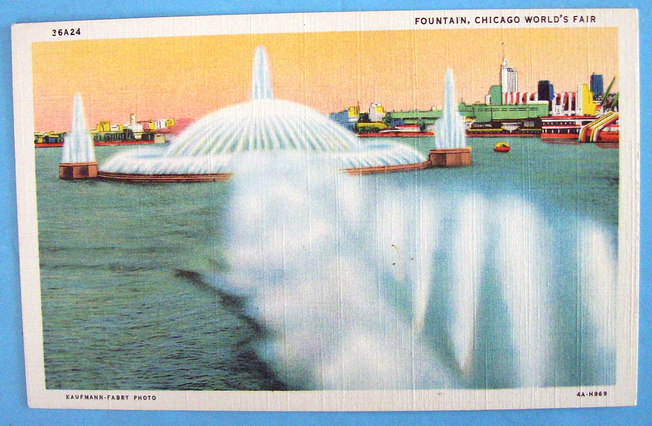 Fountain Postcard (1933 Century Of Progress)