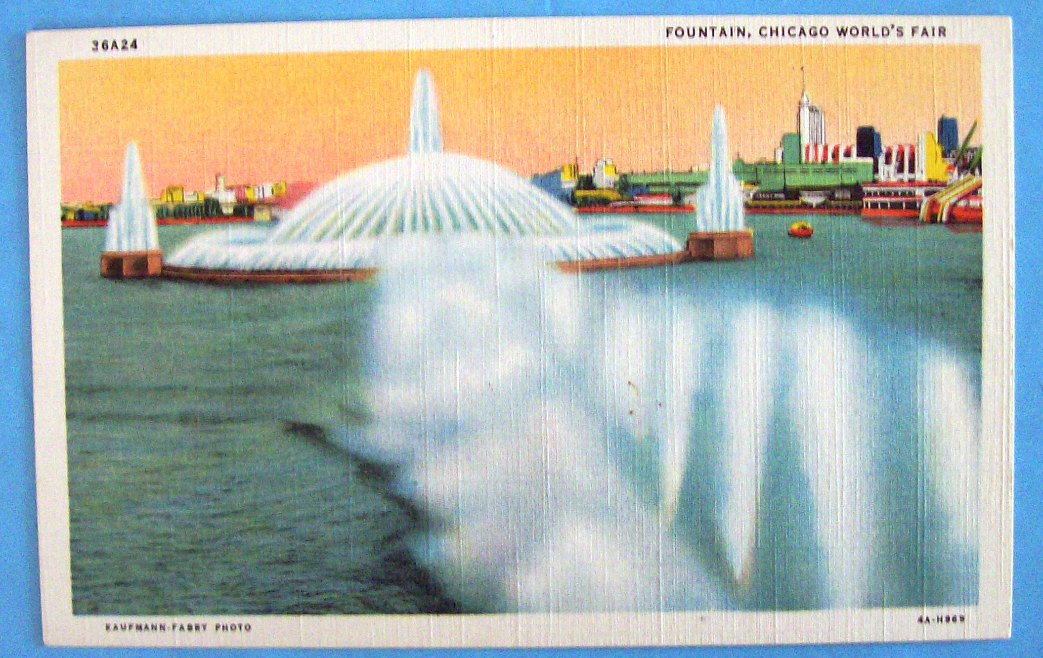 Fountain Postcard (1933 Century Of Progress)