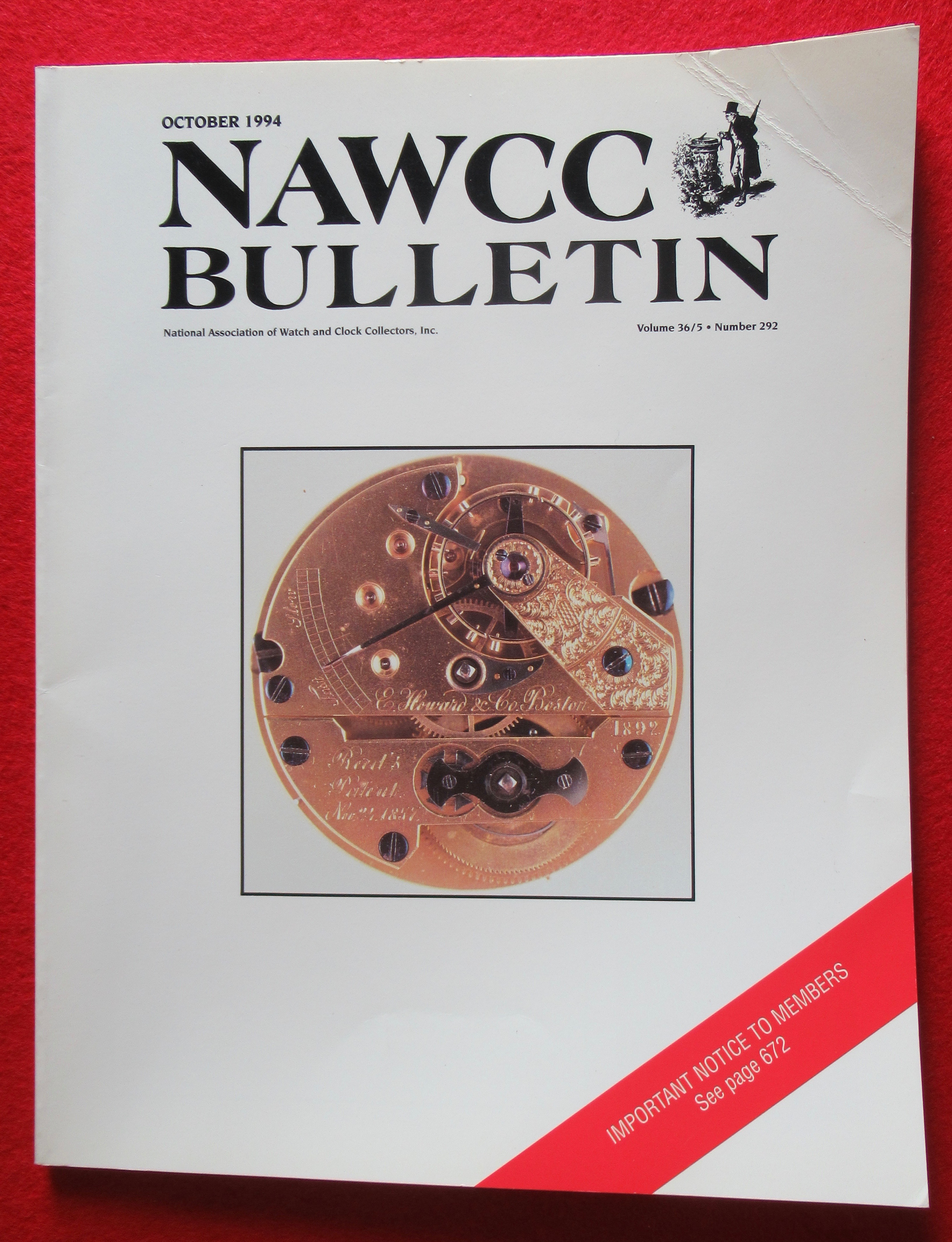 NAWCC Bulletin October 1994 Watch & Clock Collectors