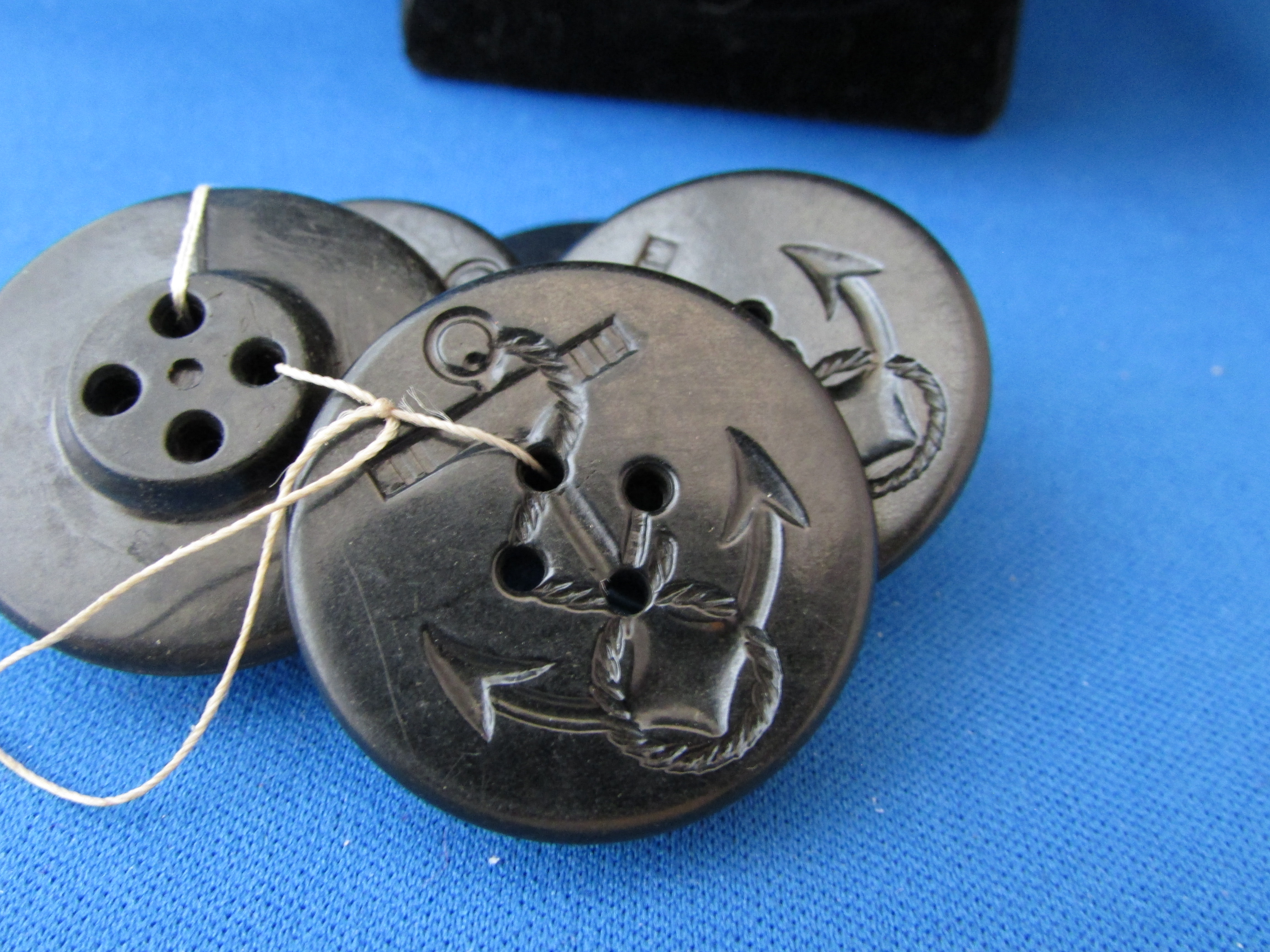 Five Large Sailor Button and One Small Button