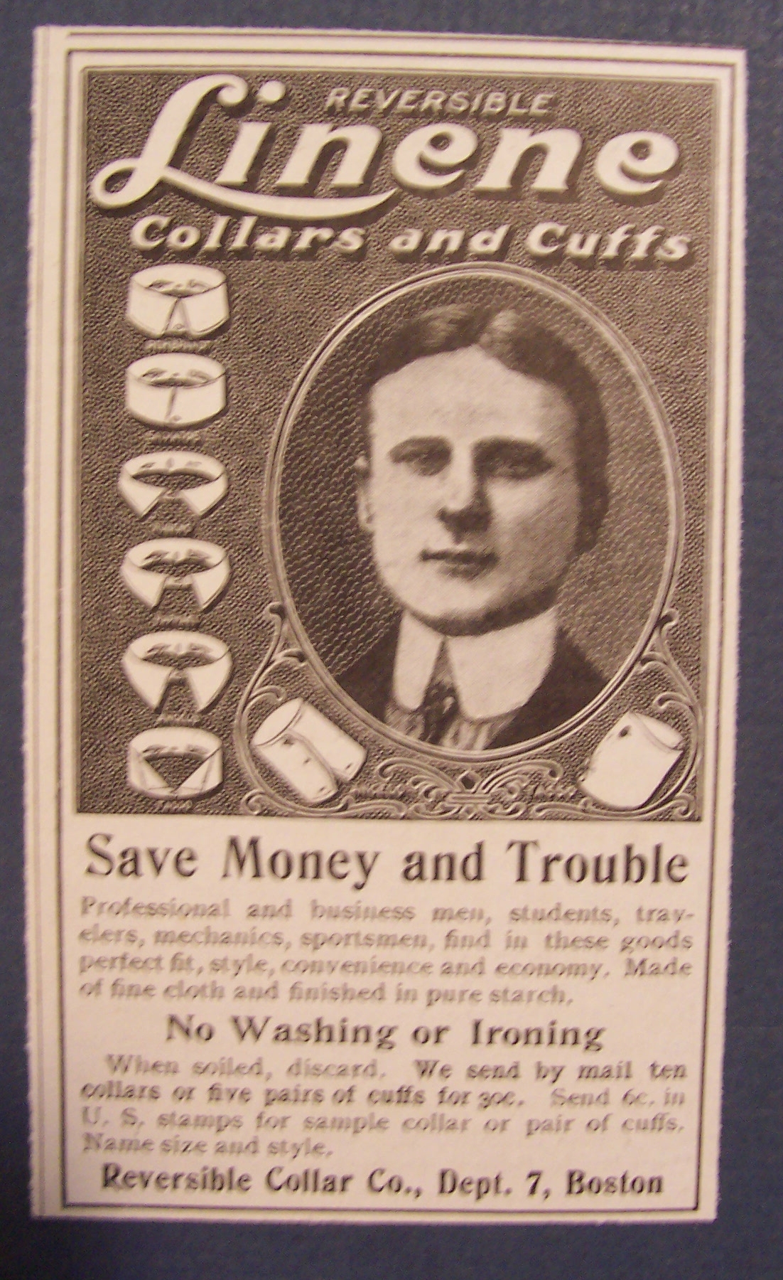 1904  Linene Reversible Collars & Cuffs