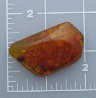 Baltic Amber and 8K Gold Brooch Pin