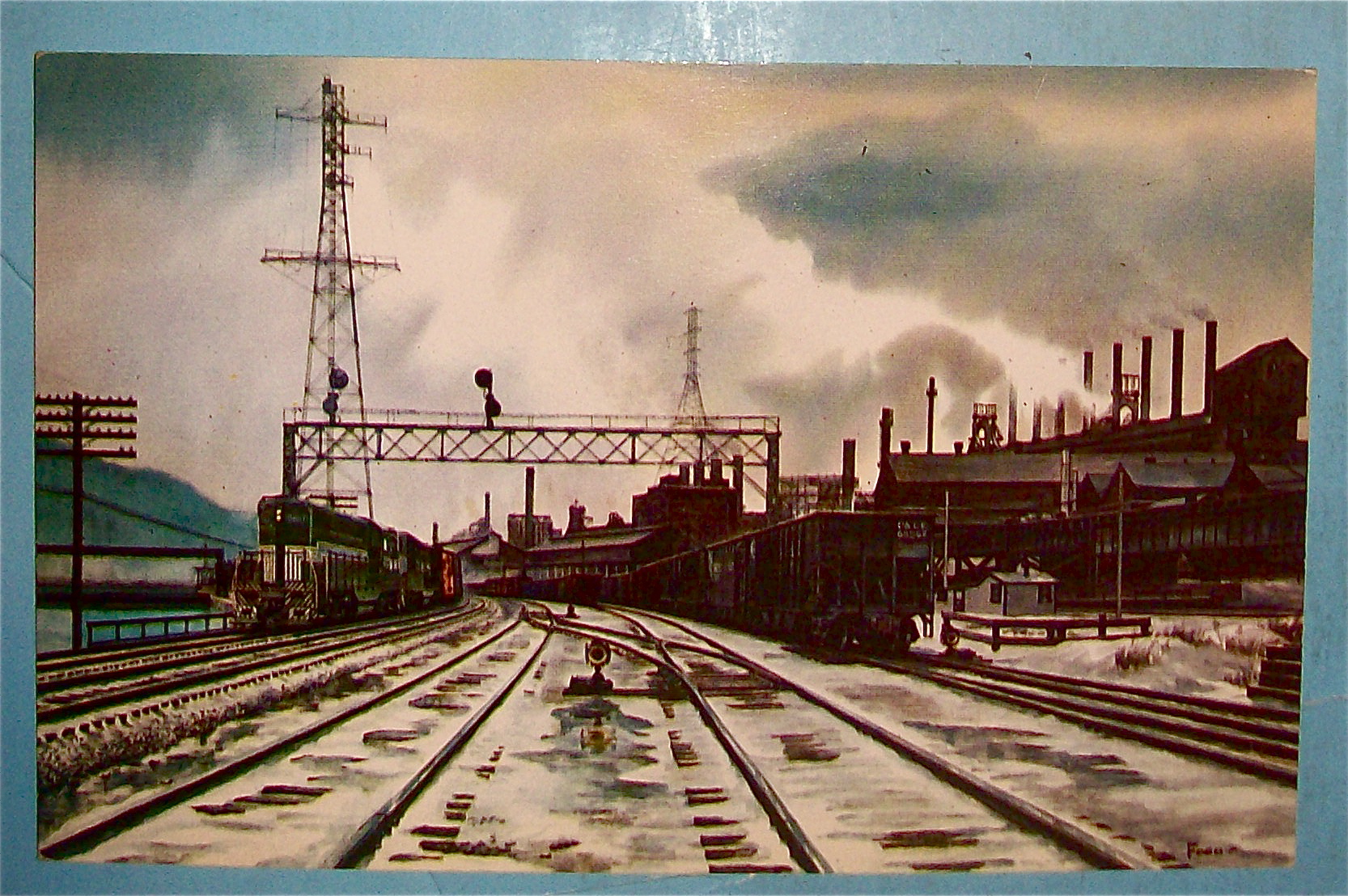 Edgar Thomson Works Postcard (Pittsburgh Railroad)