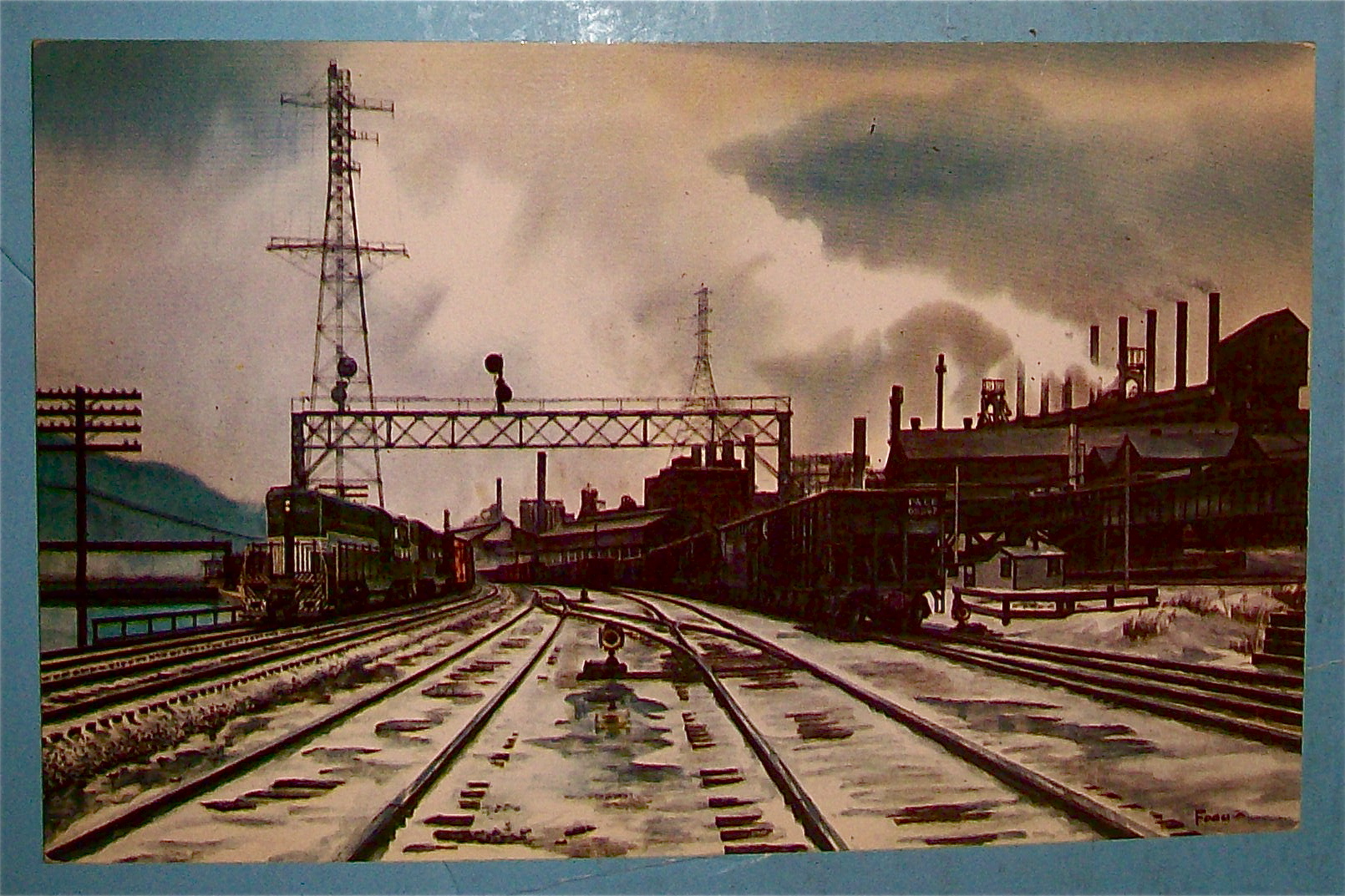 Edgar Thomson Works Postcard (Pittsburgh Railroad)