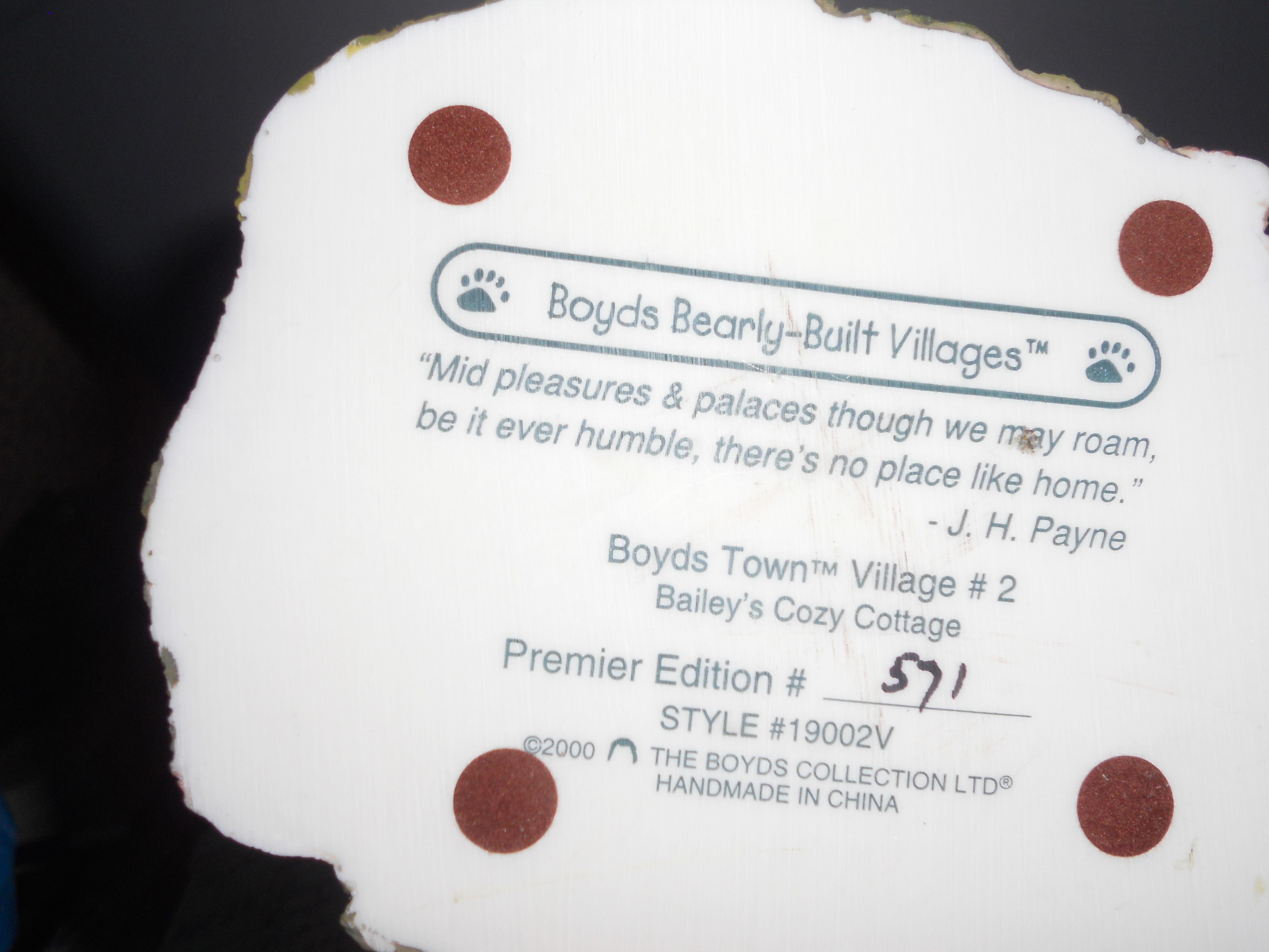 Boyd's Bearly Built Villages Baileys Cottage