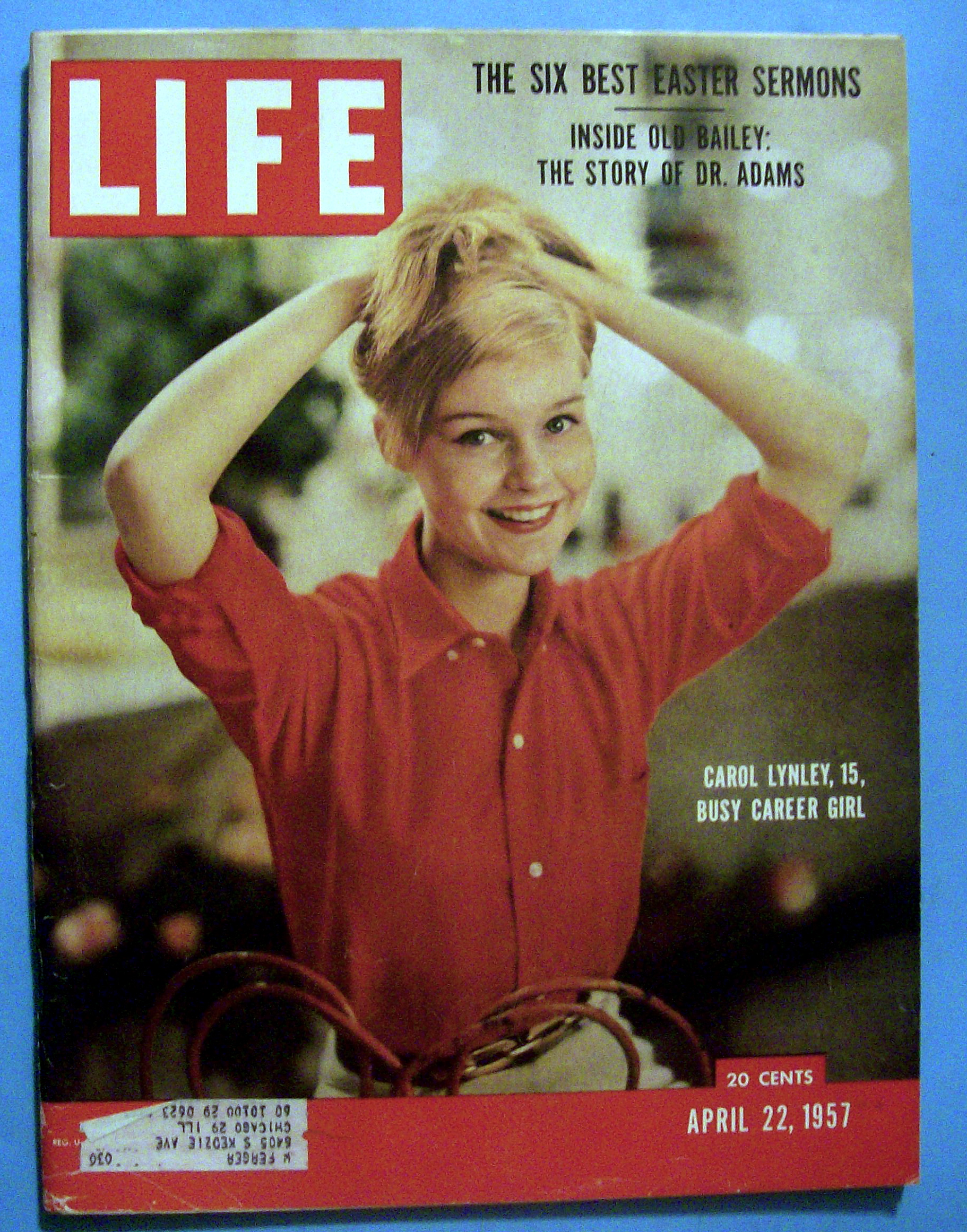 Life Magazine-April 22, 1957-Carol Lynley
