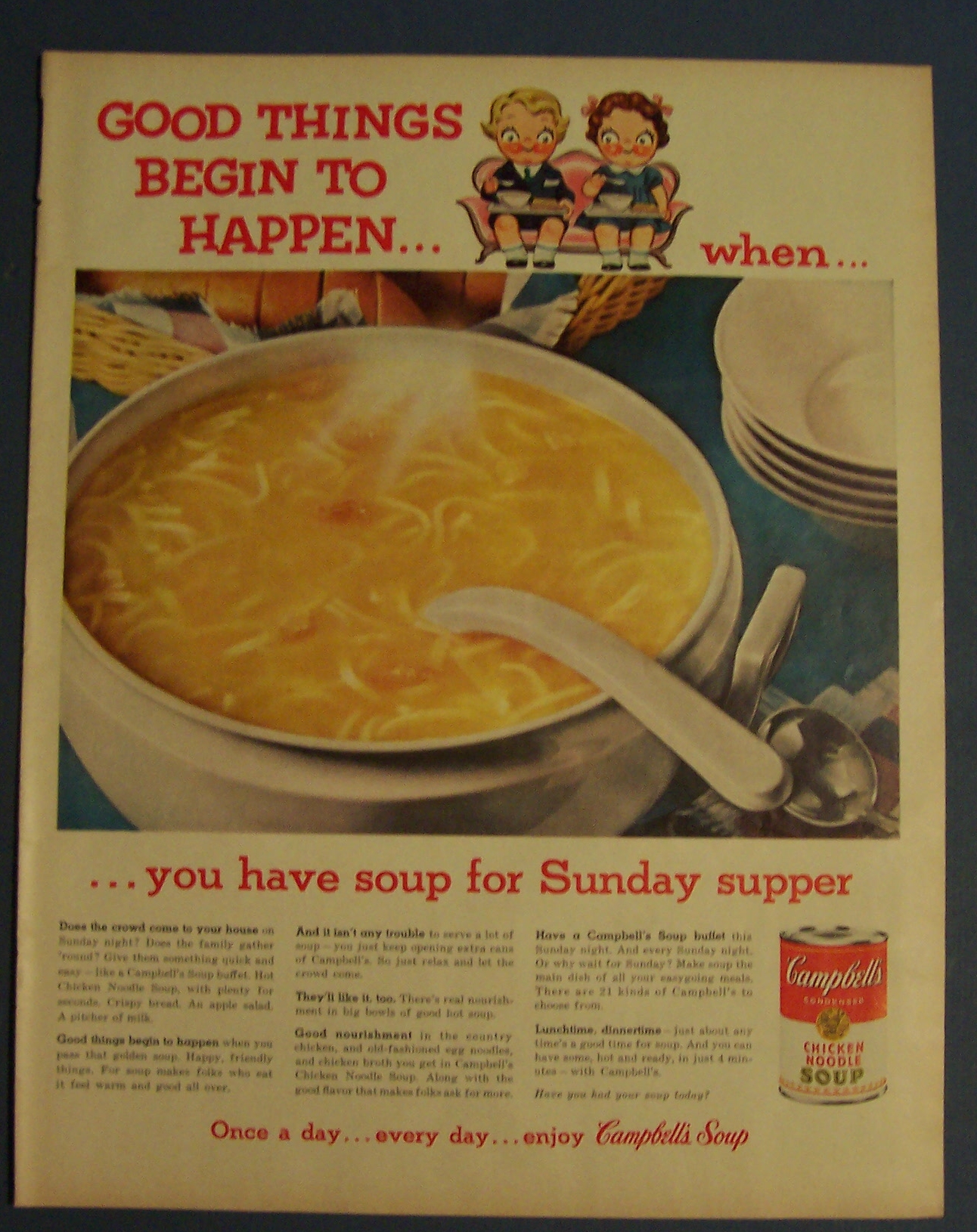 1960  Campbell's  Chicken  Noodle  Soup