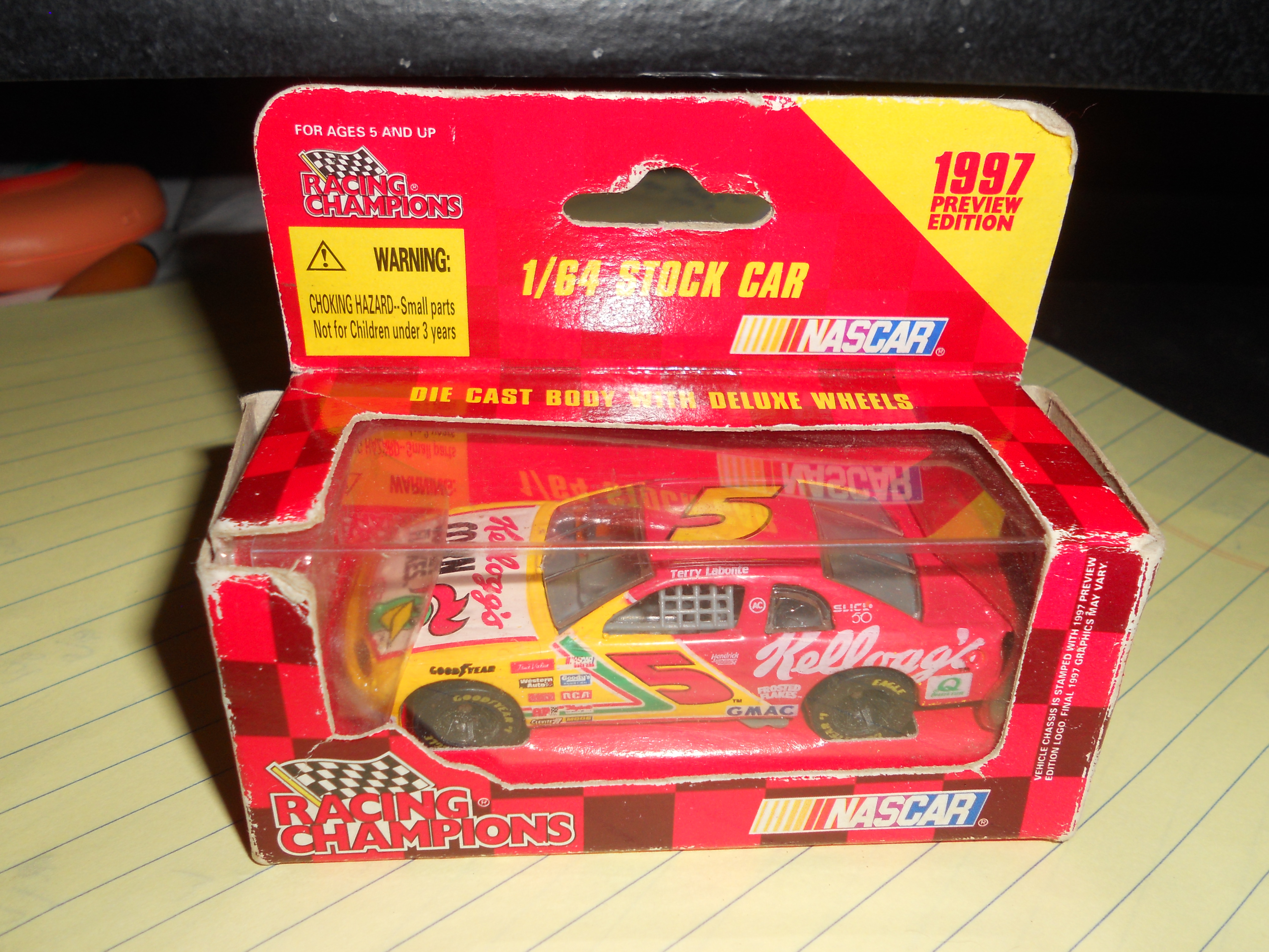 Nascar Kelloggs 5 Car 1997 Preview Edition