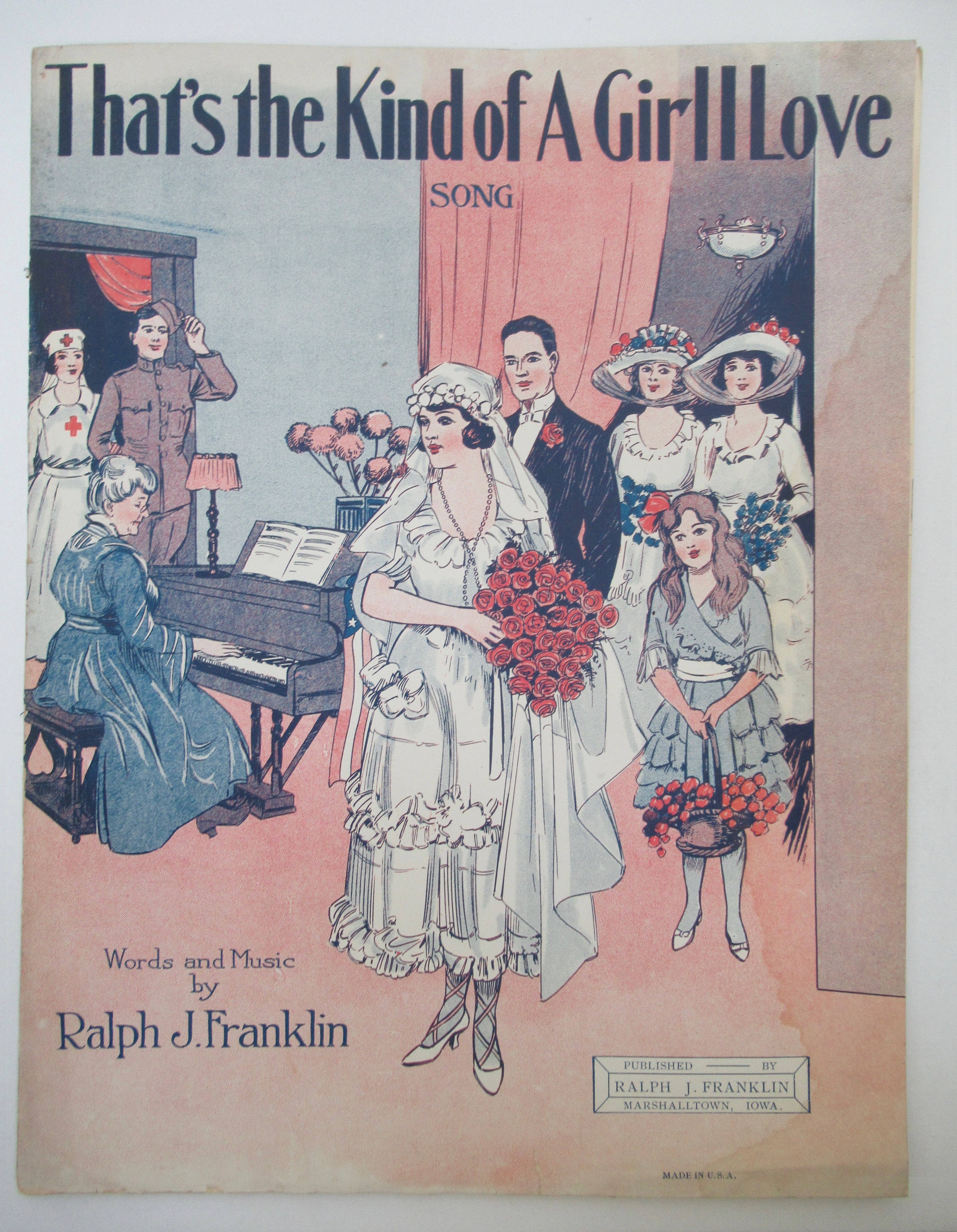 1921 That's The Kind Of A Girl I Love Sheet Music