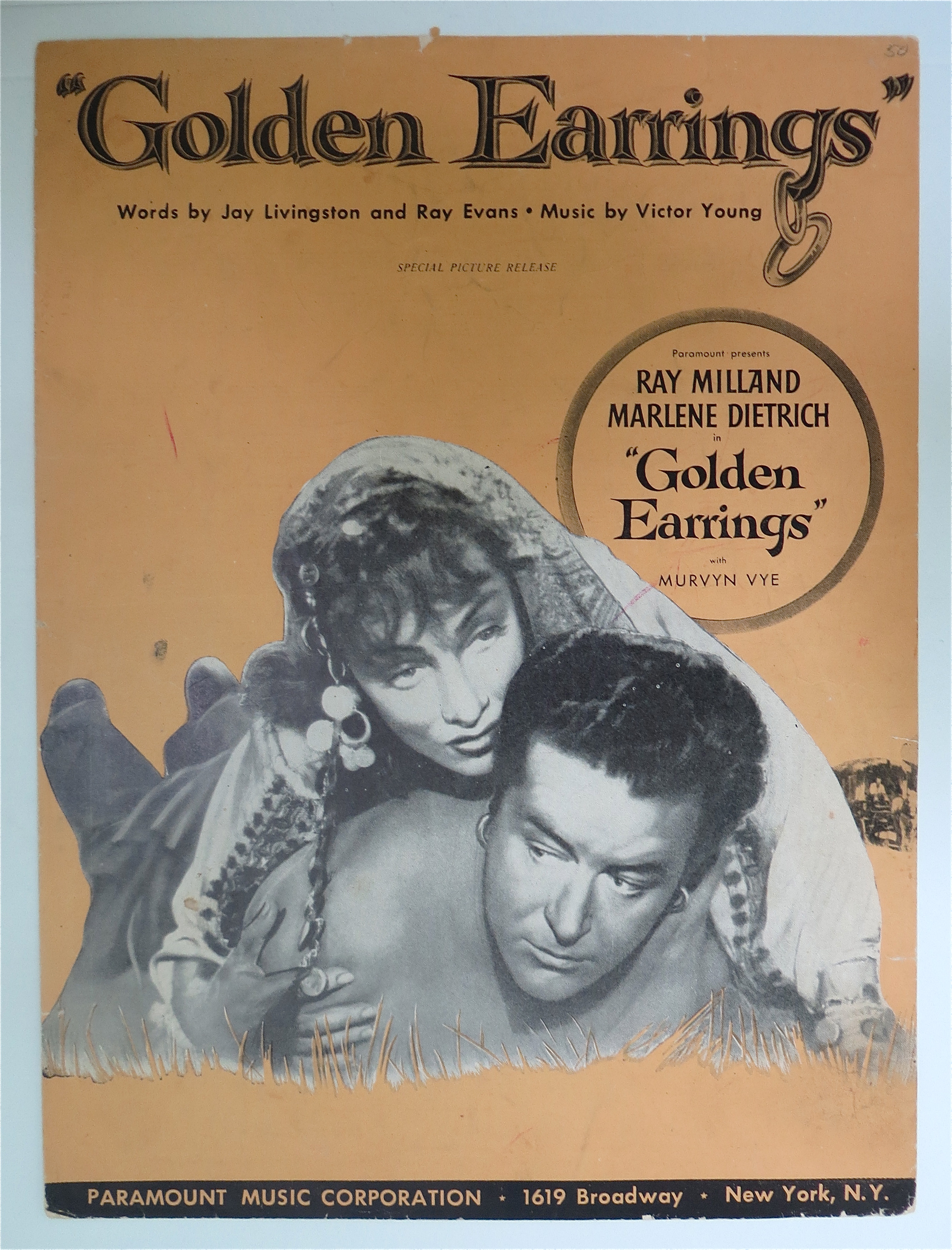 1946 Golden Earrings with Milland & Dietrich