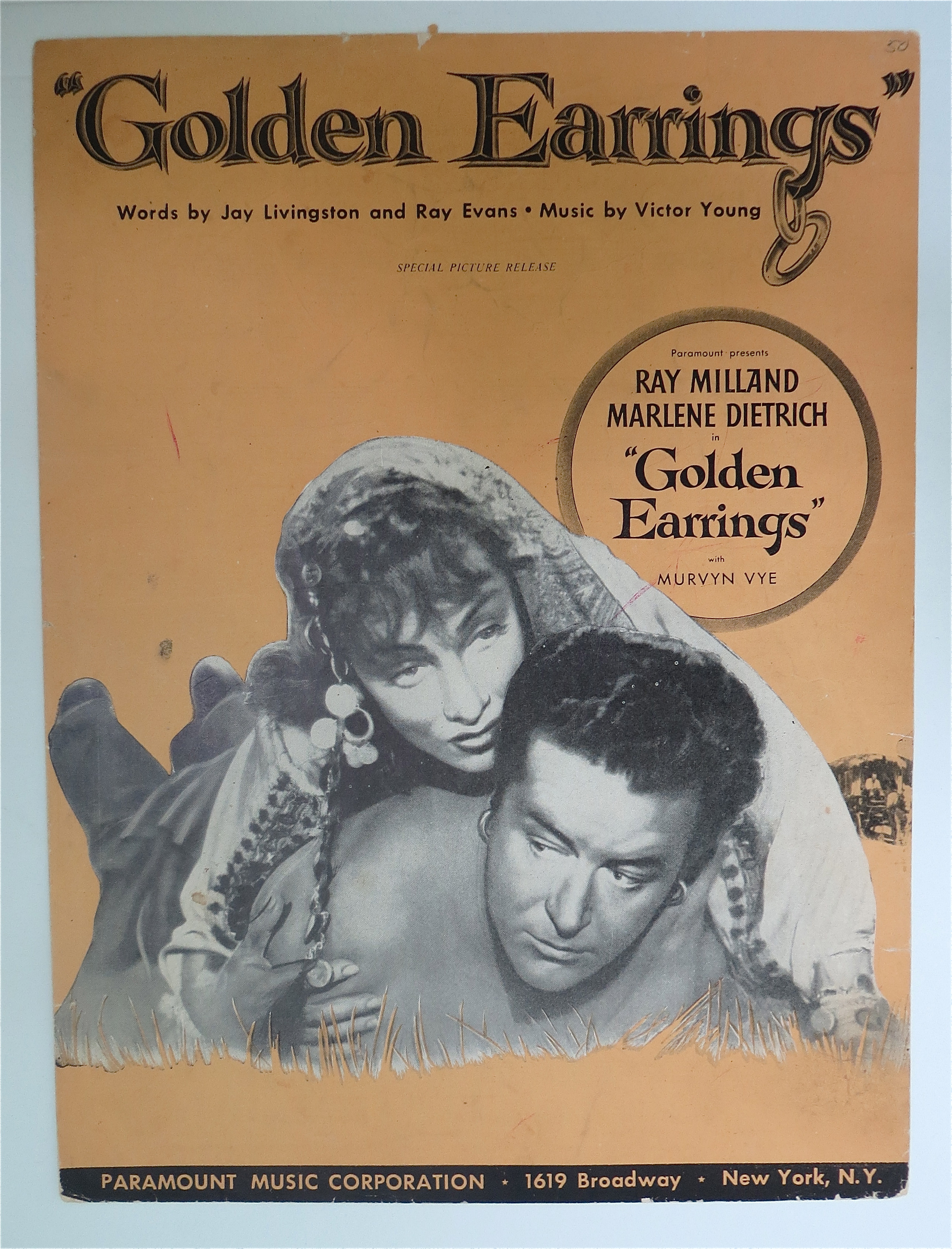1946 Golden Earrings with Milland & Dietrich