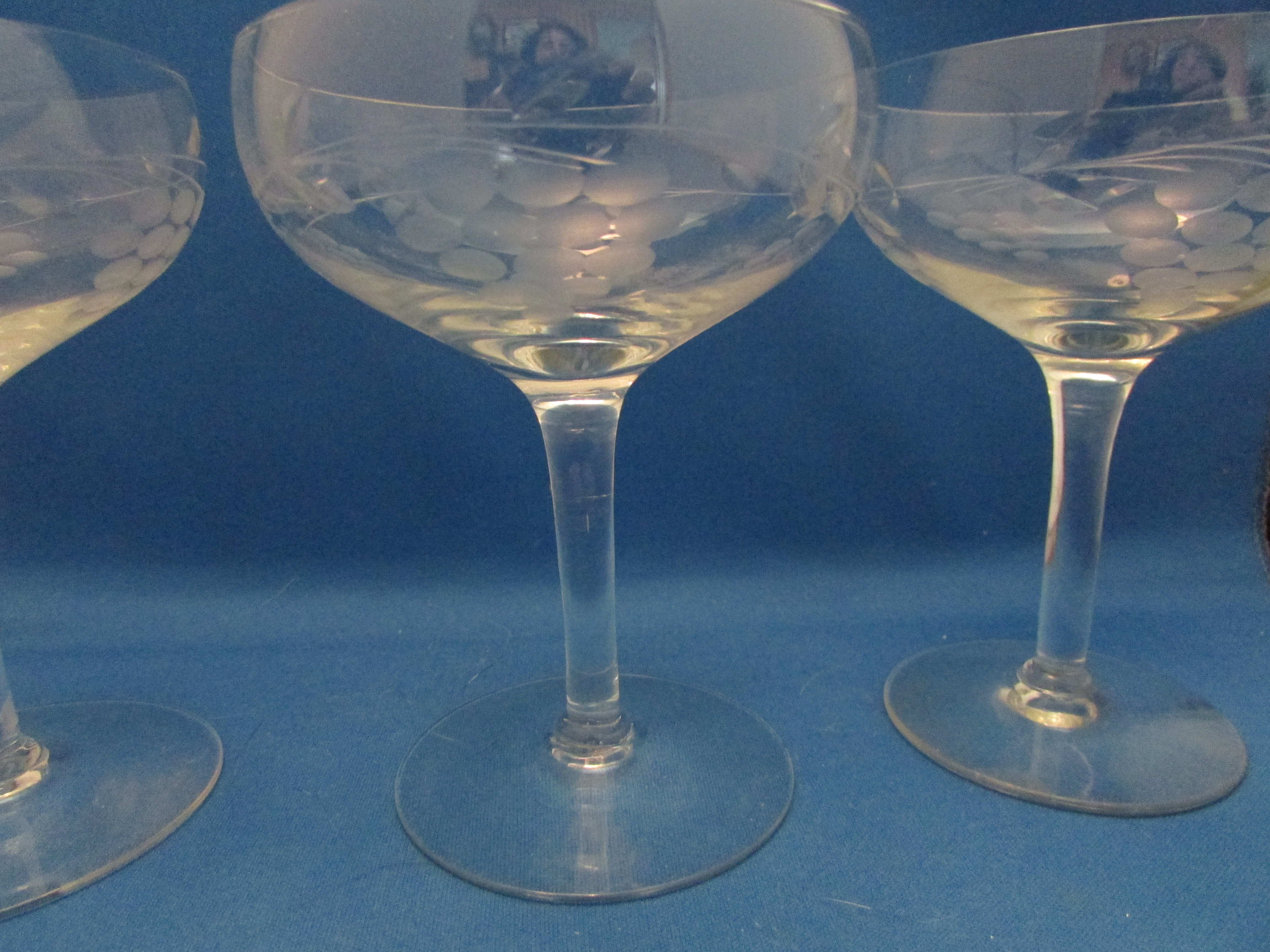 Cut Glass Champagne Glasses