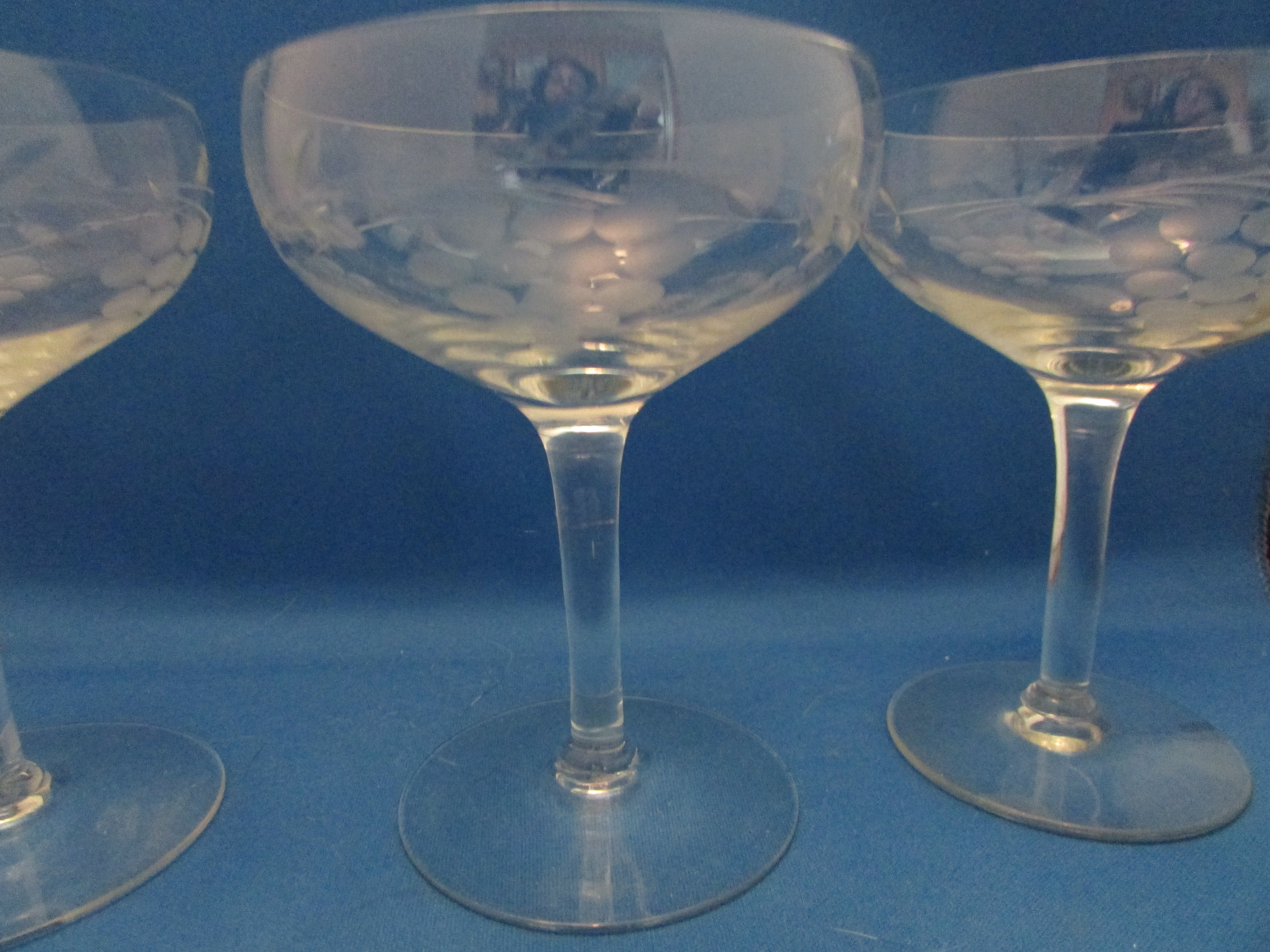 Cut Glass Champagne Glasses