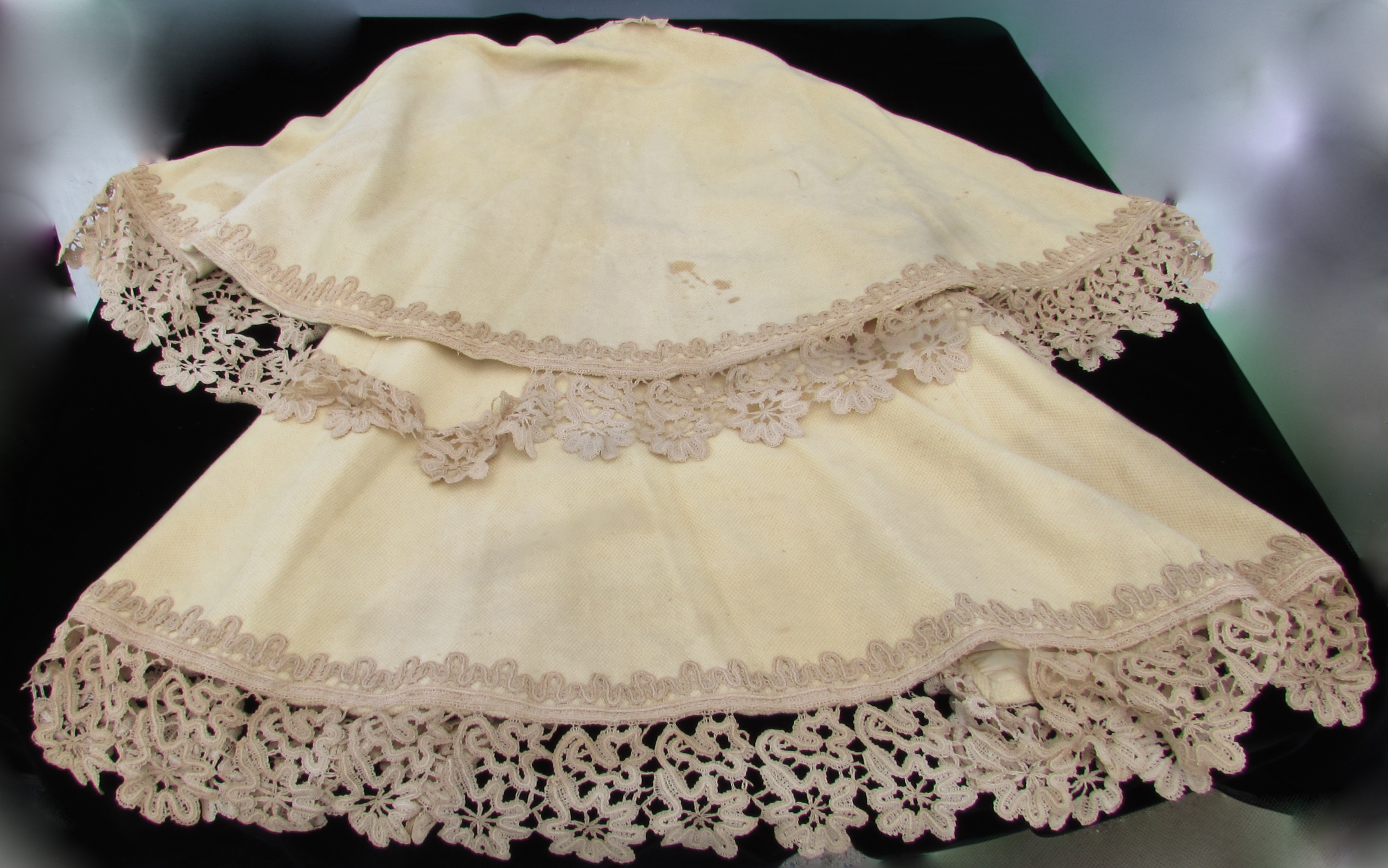 Civil War Baby Mantelet Coat Cape w/ Lace Veteran Henry O. Clark