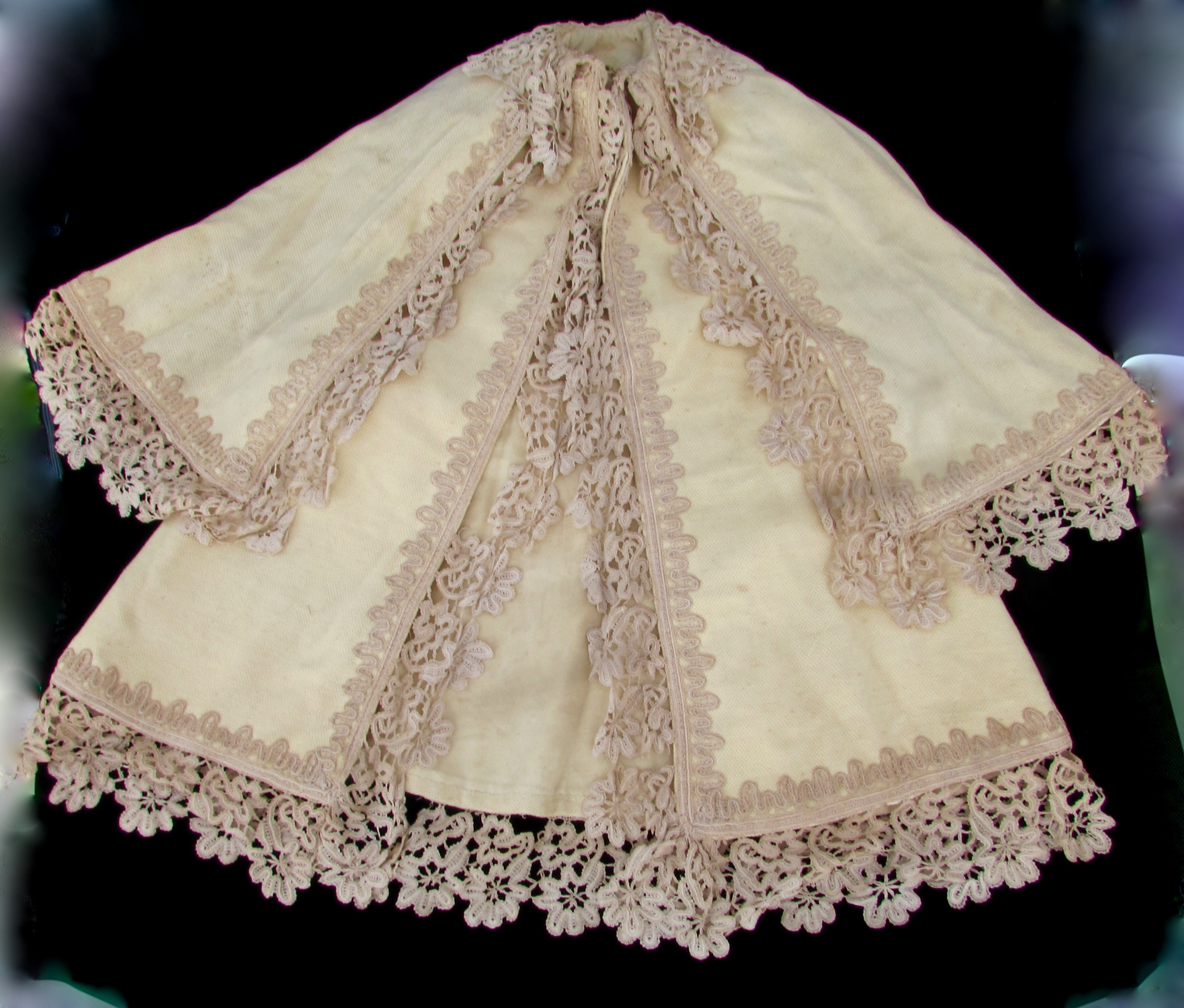 Civil War Baby Mantelet Coat Cape w/ Lace Veteran Henry O. Clark