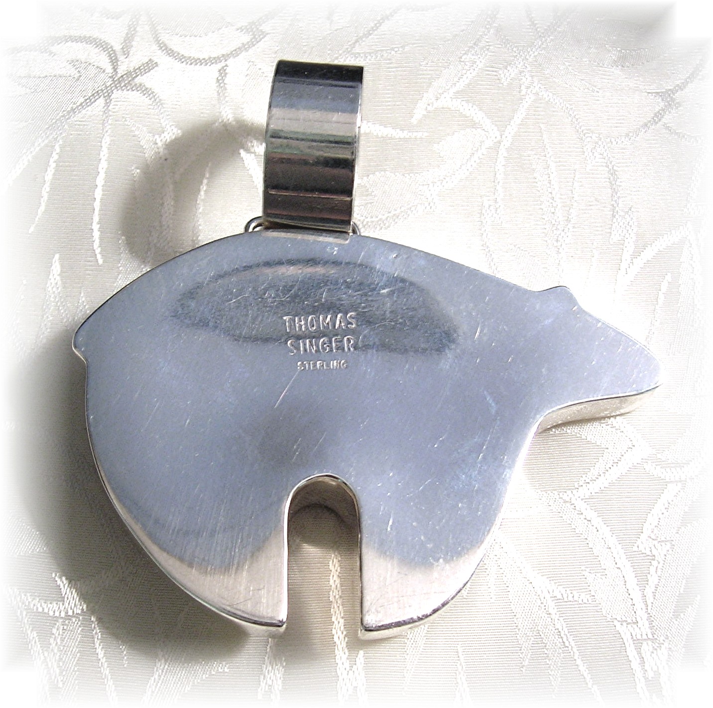 Thomas Singer Sterling Silver Gold  Bear Pendant