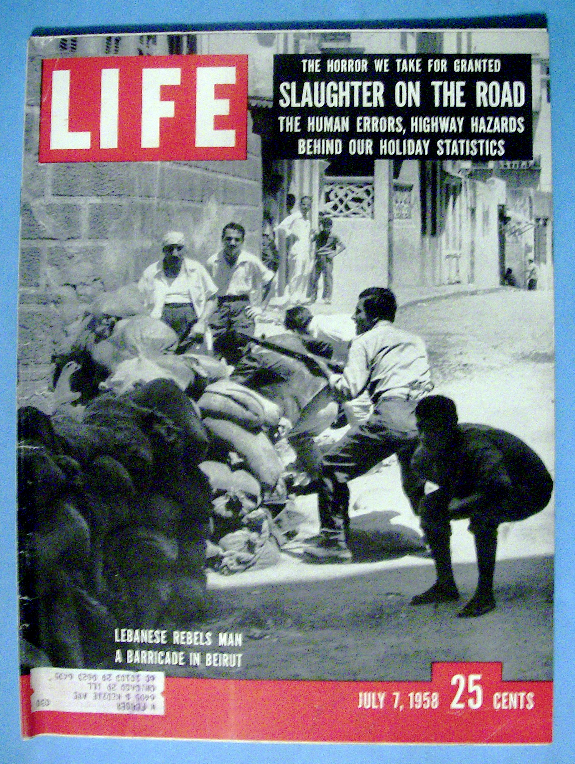 Life Magazine-July 7, 1958-Lebanese Rebels Man