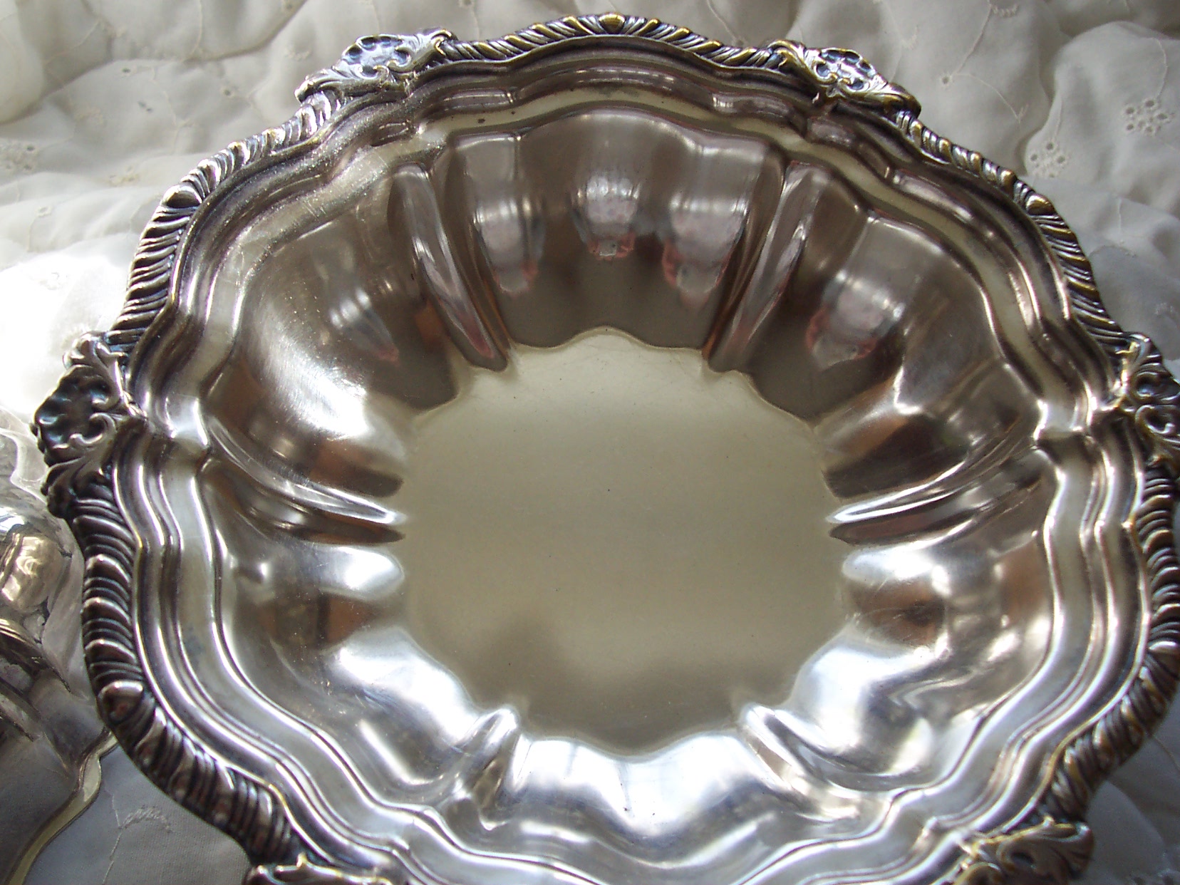 Silver Plated Ornate Covered Serving Dish