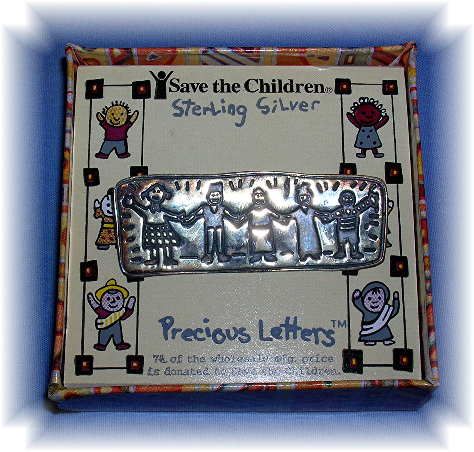 Sterling Silver Save The Children brooch Pin