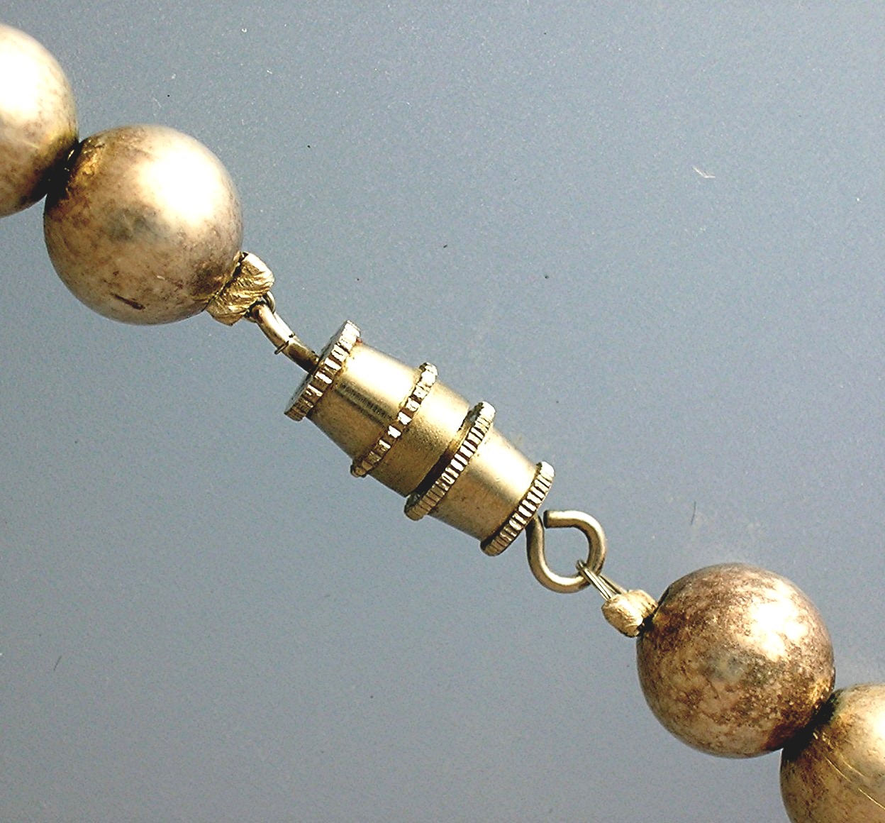 Silver Beads 18 Inch Necklace 8mm