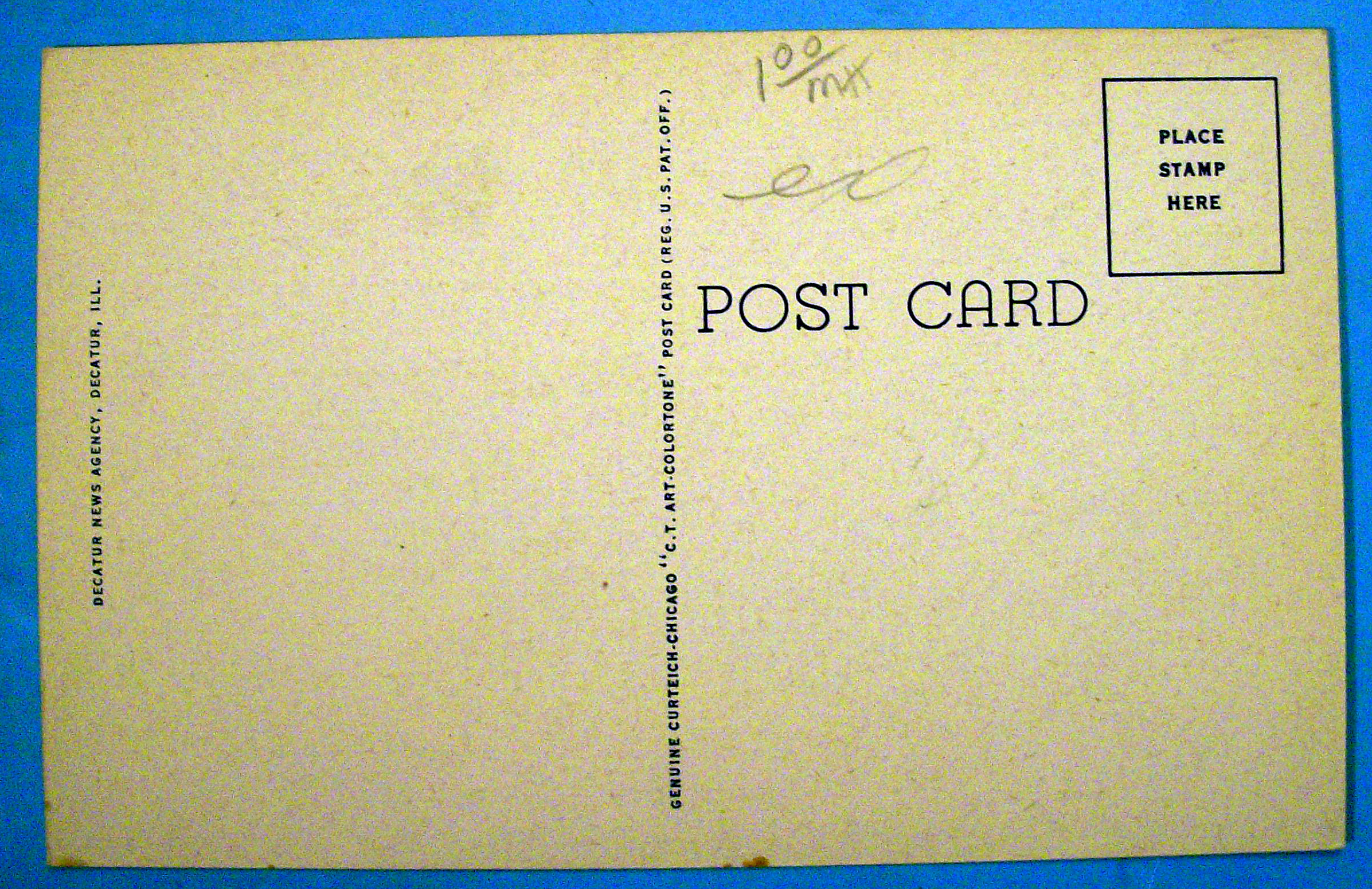 The Old Log Court House Postcard