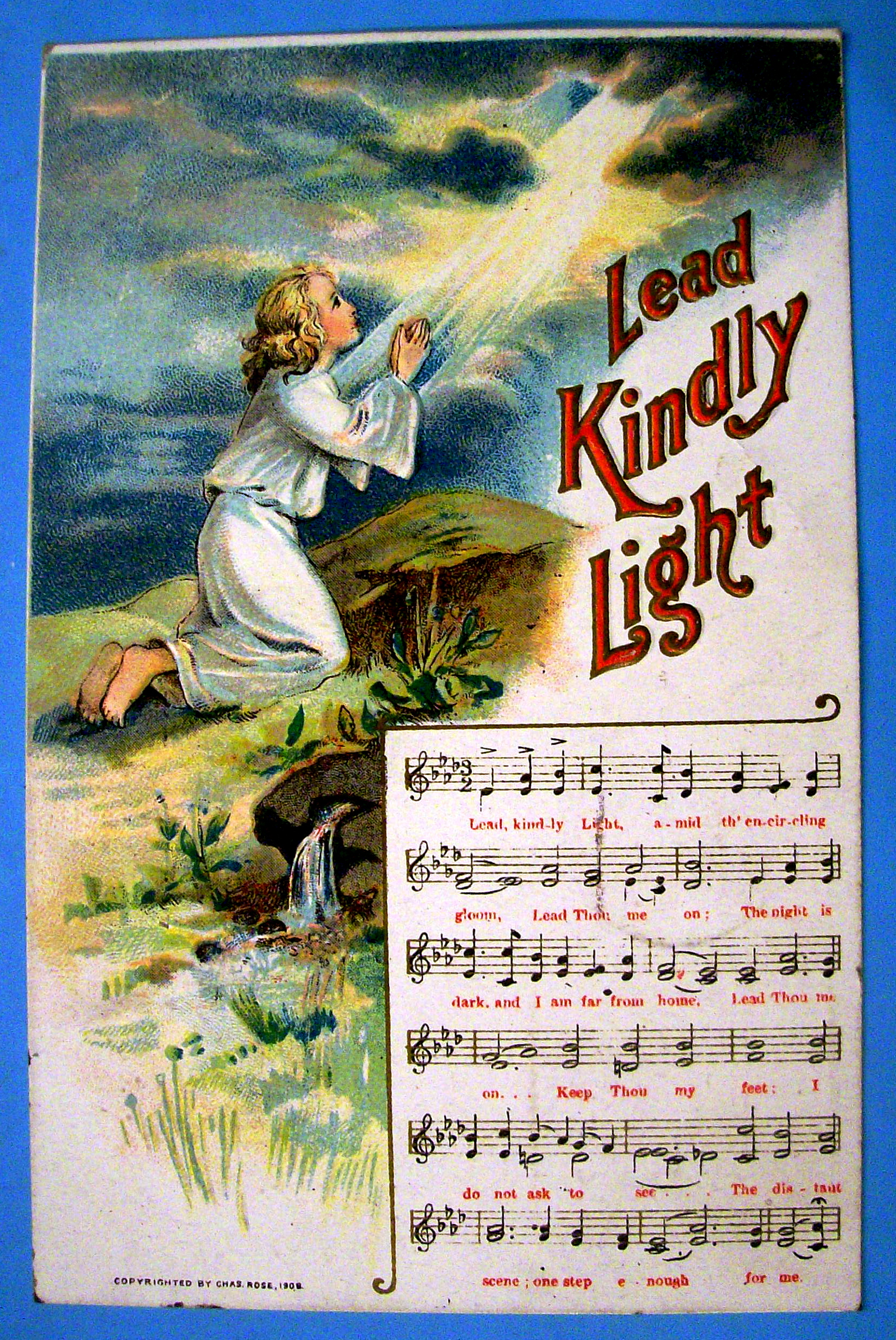 Lead Kindly Light Postcard