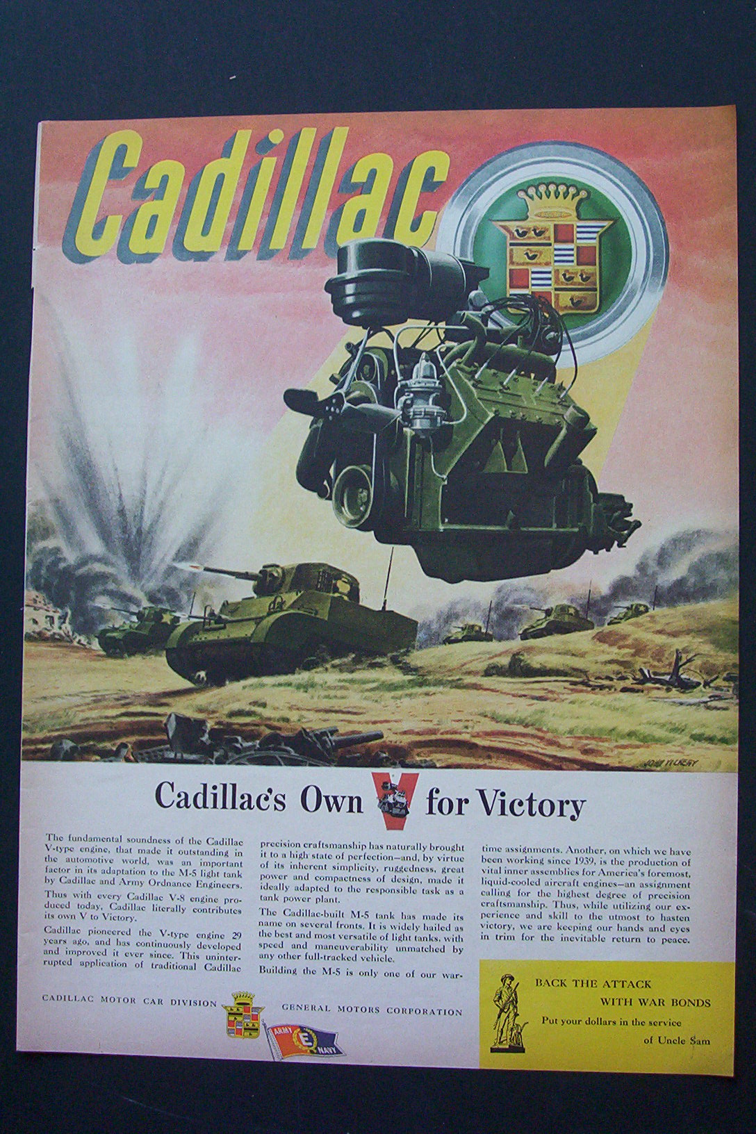 1943 Cadillac with Motor in Military Tank