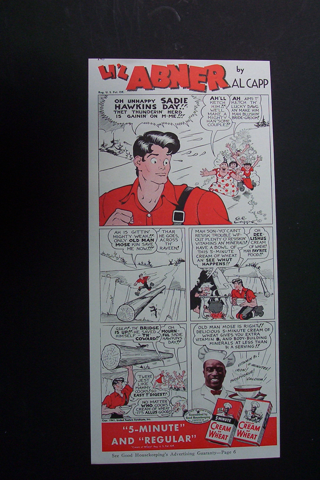 1941  Cream Of Wheat  with  Lil'  Abner
