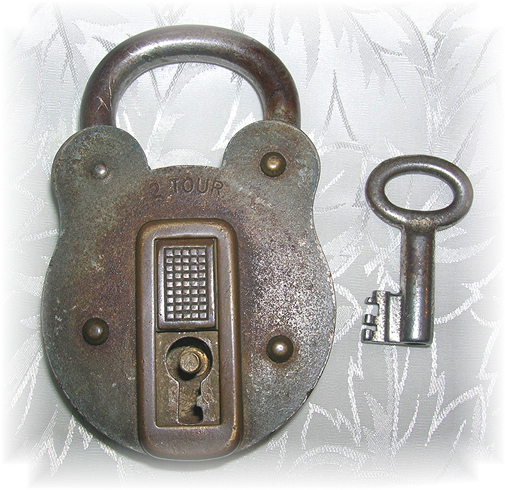 Antique Pirate's Padlock And Key