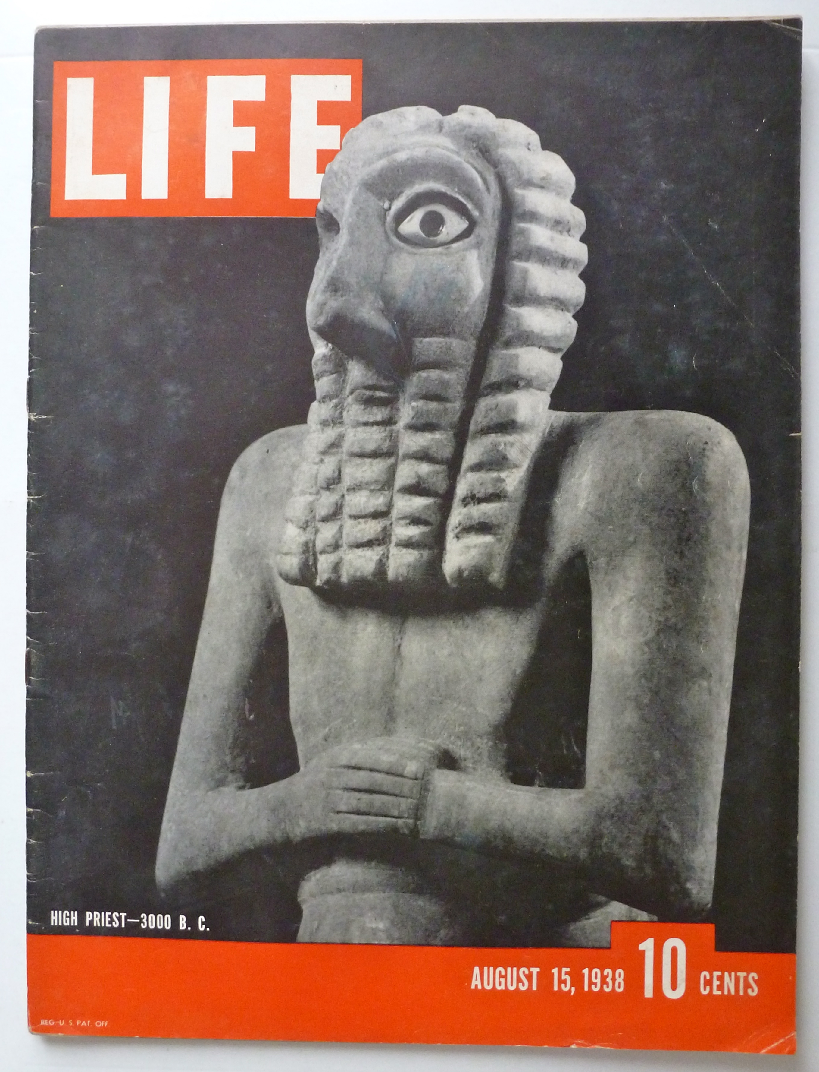 Life Magazine August 15, 1938 High Priest (3000 B.C.)
