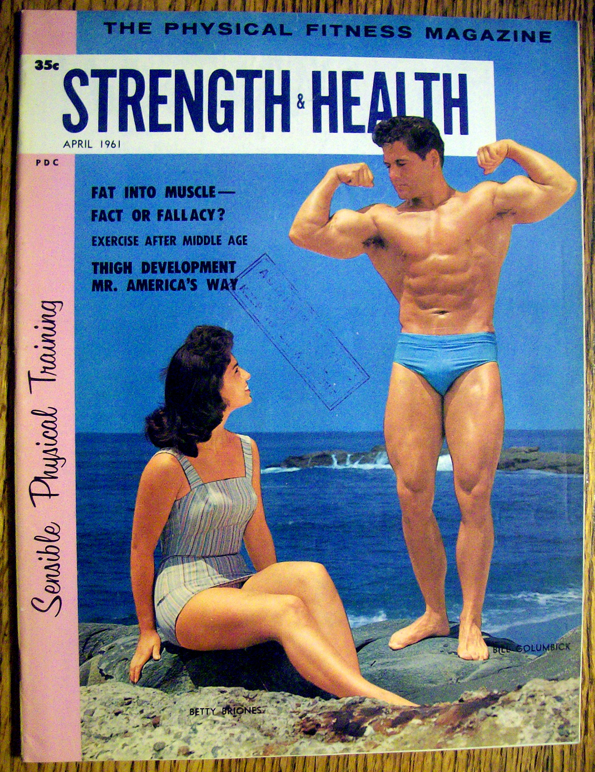 Strength & Health Magazine-April 1961-Betty & Bill