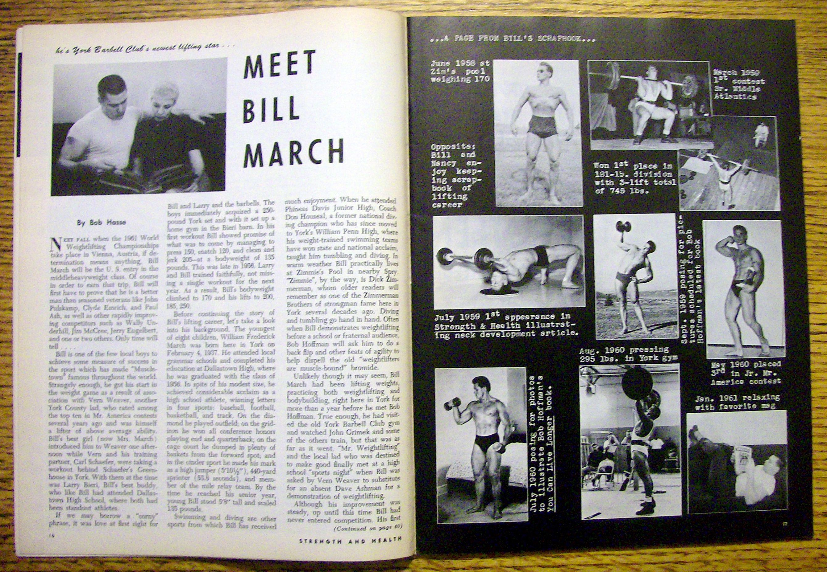 Strength & Health Magazine-April 1961-Betty & Bill
